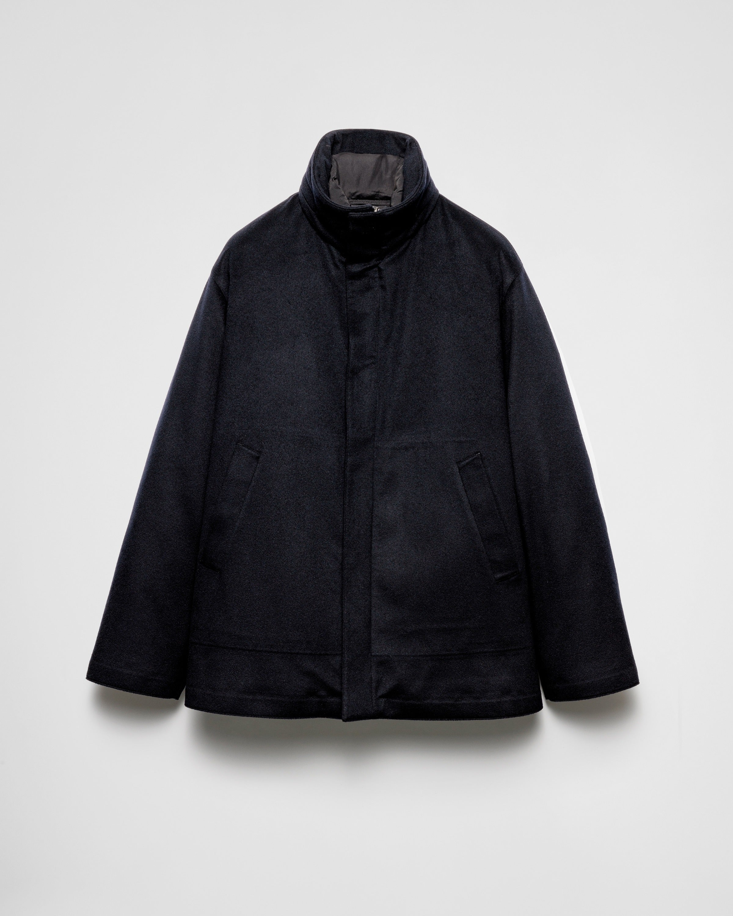 Medium-weight cashmere down jacket Navy
