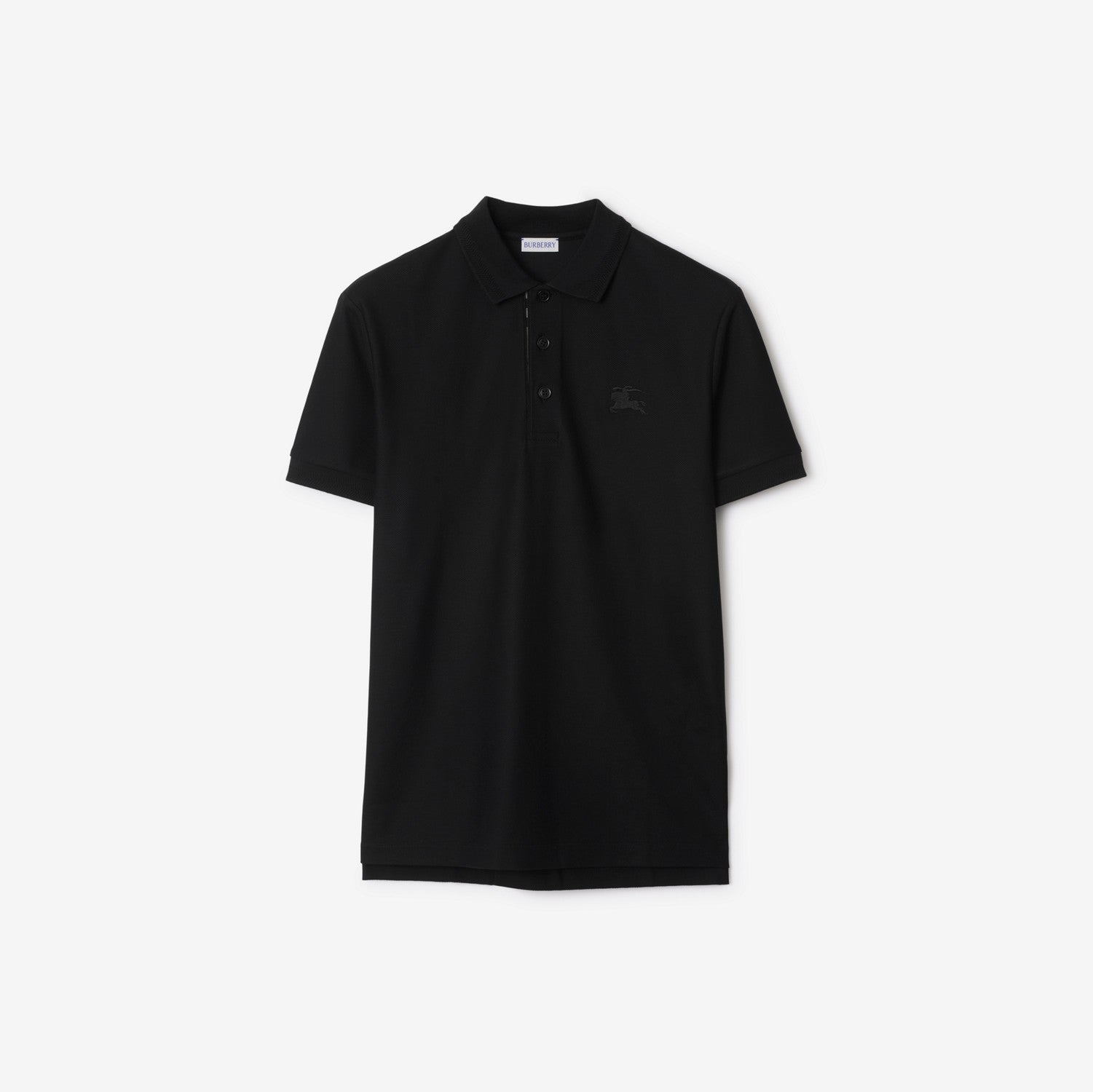 Cotton Polo Shirt - Black