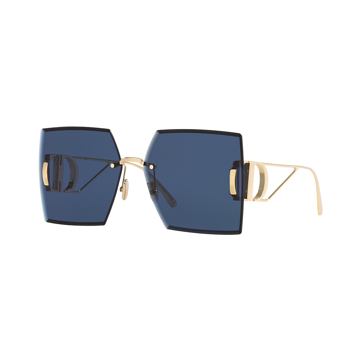 DIOR 30Montaigne S7U Gold Shiny - Women Luxury Sunglasses, Blue Lens