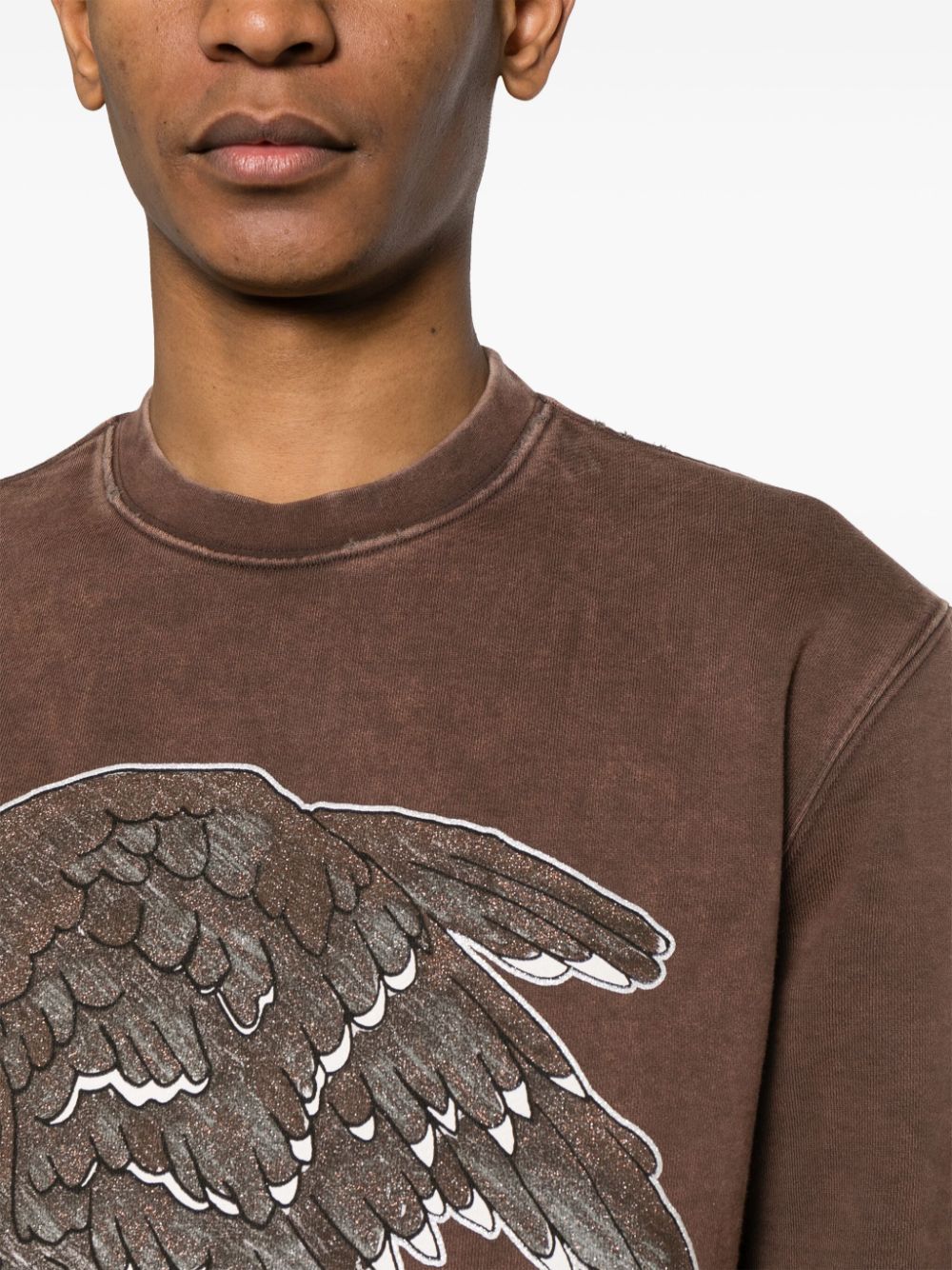 Eagle-print cotton sweatshirt - Sweatshirt