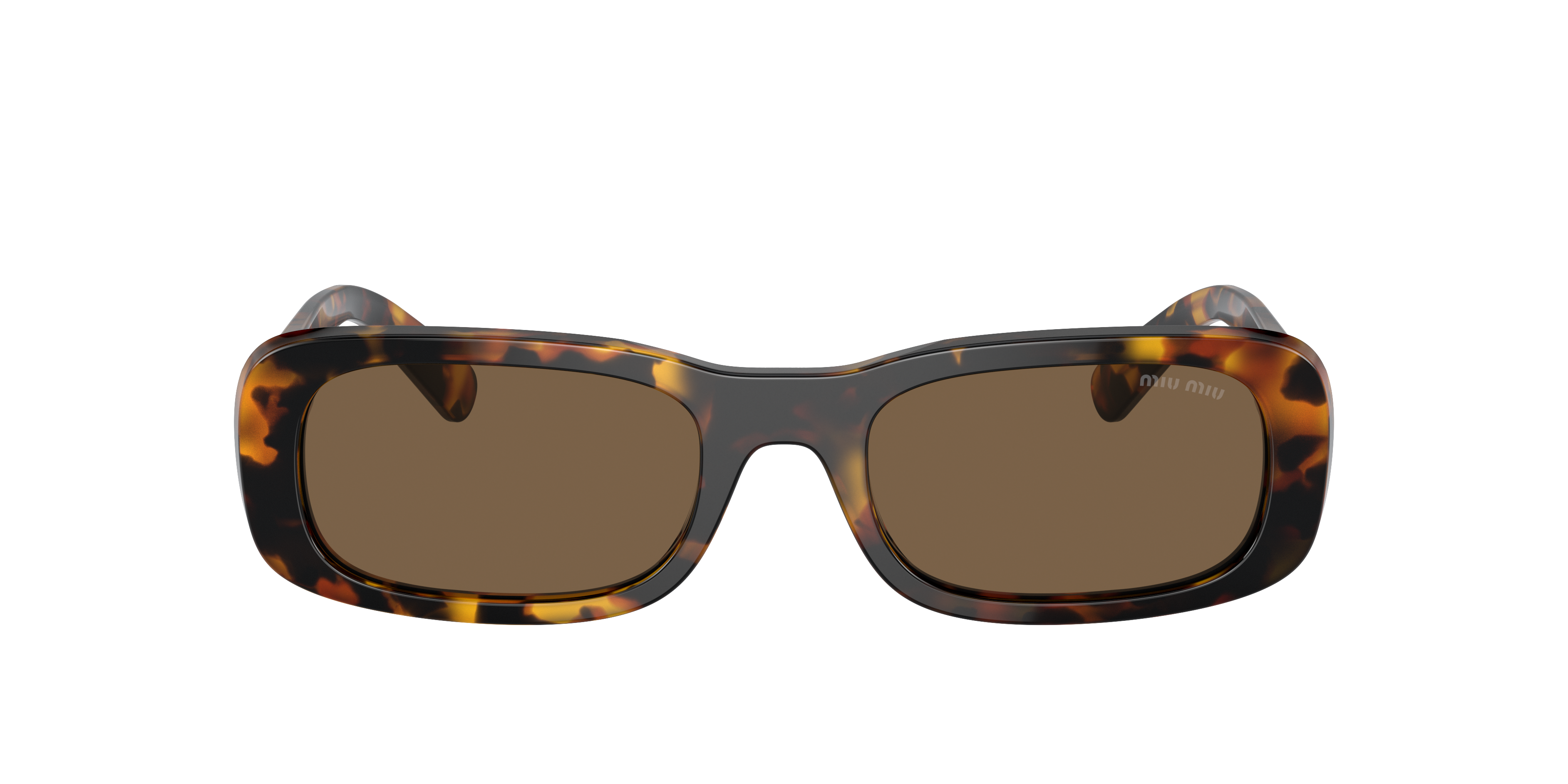 MIU MIU MU 08ZS Honey Havana - Women Luxury Sunglasses, Dark Brown Lens