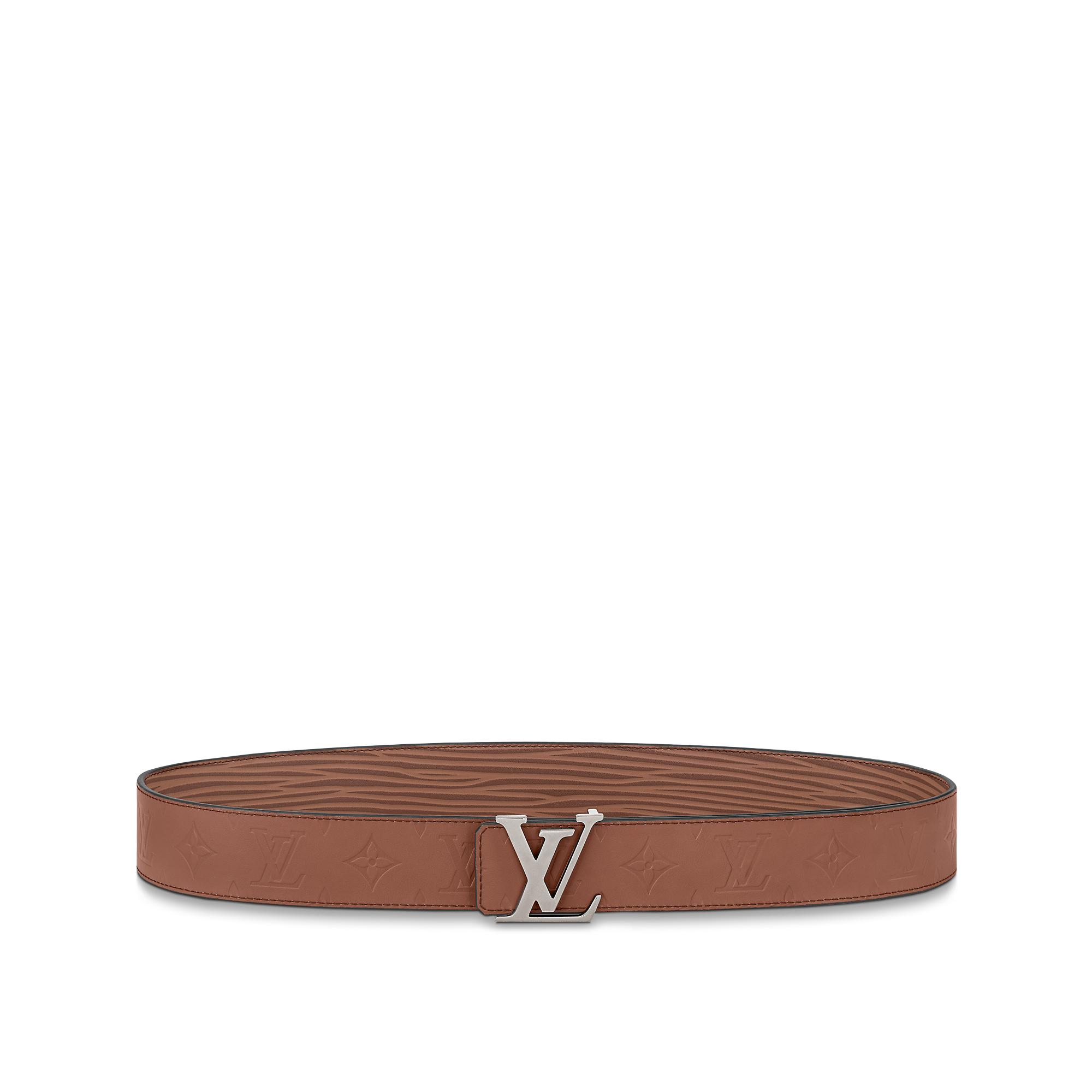 LV Initials 40mm Reversible Belt Epi Leather - Brown