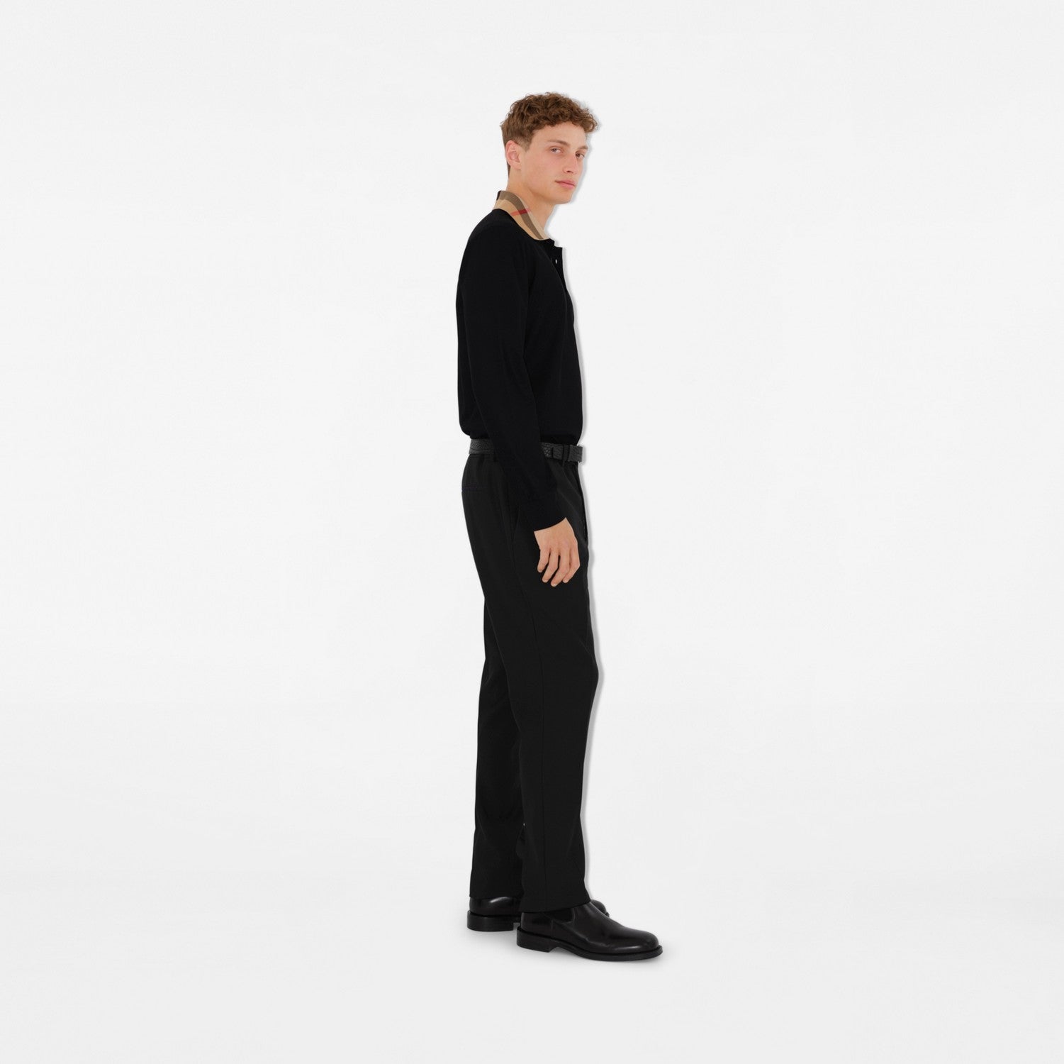 Cotton Polo Shirt - Black