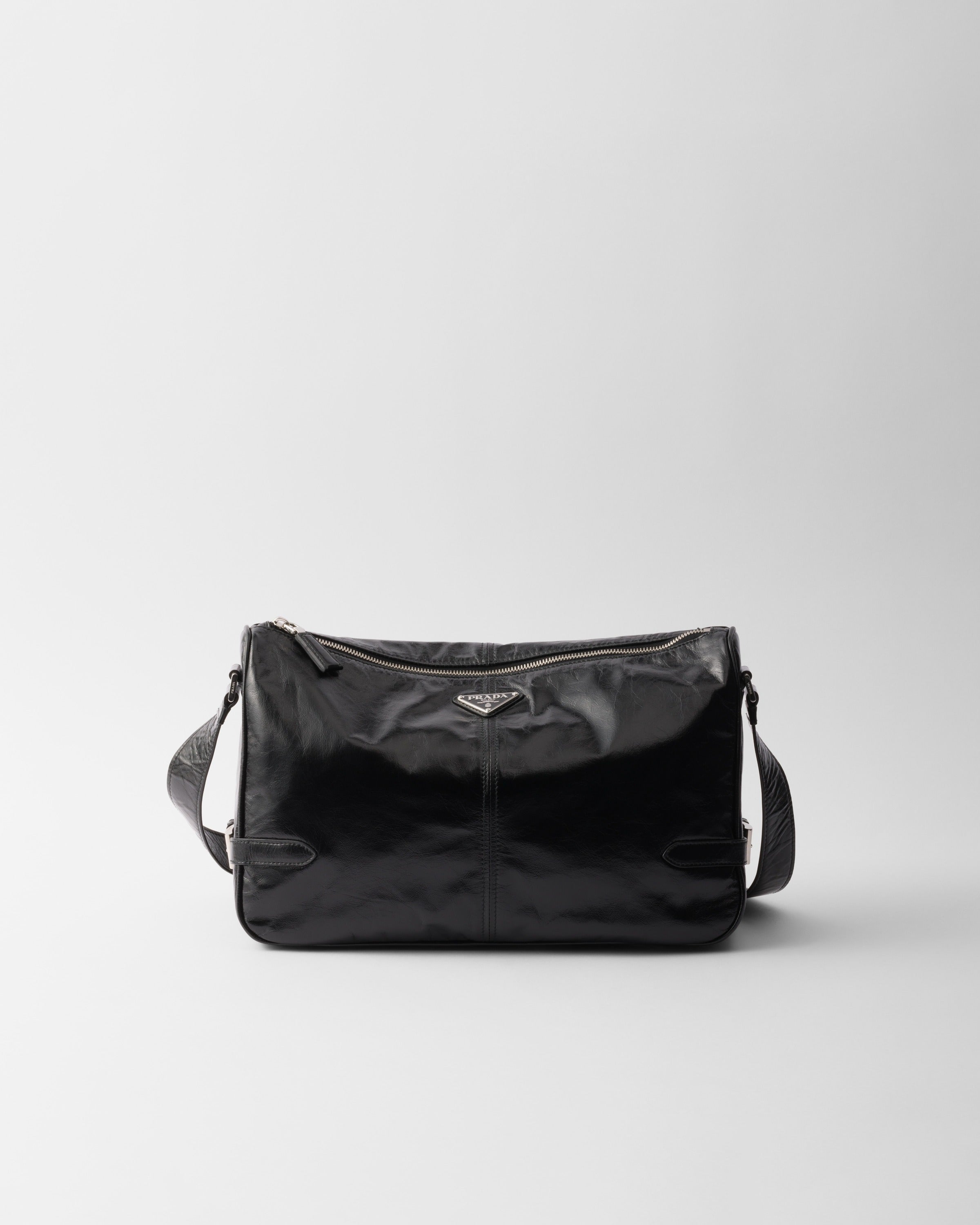 Leather shoulder bag Black