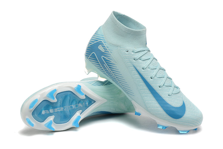 Nike AIR Zoom Mercurial Superfly 10 Elite High-Top Light Blue