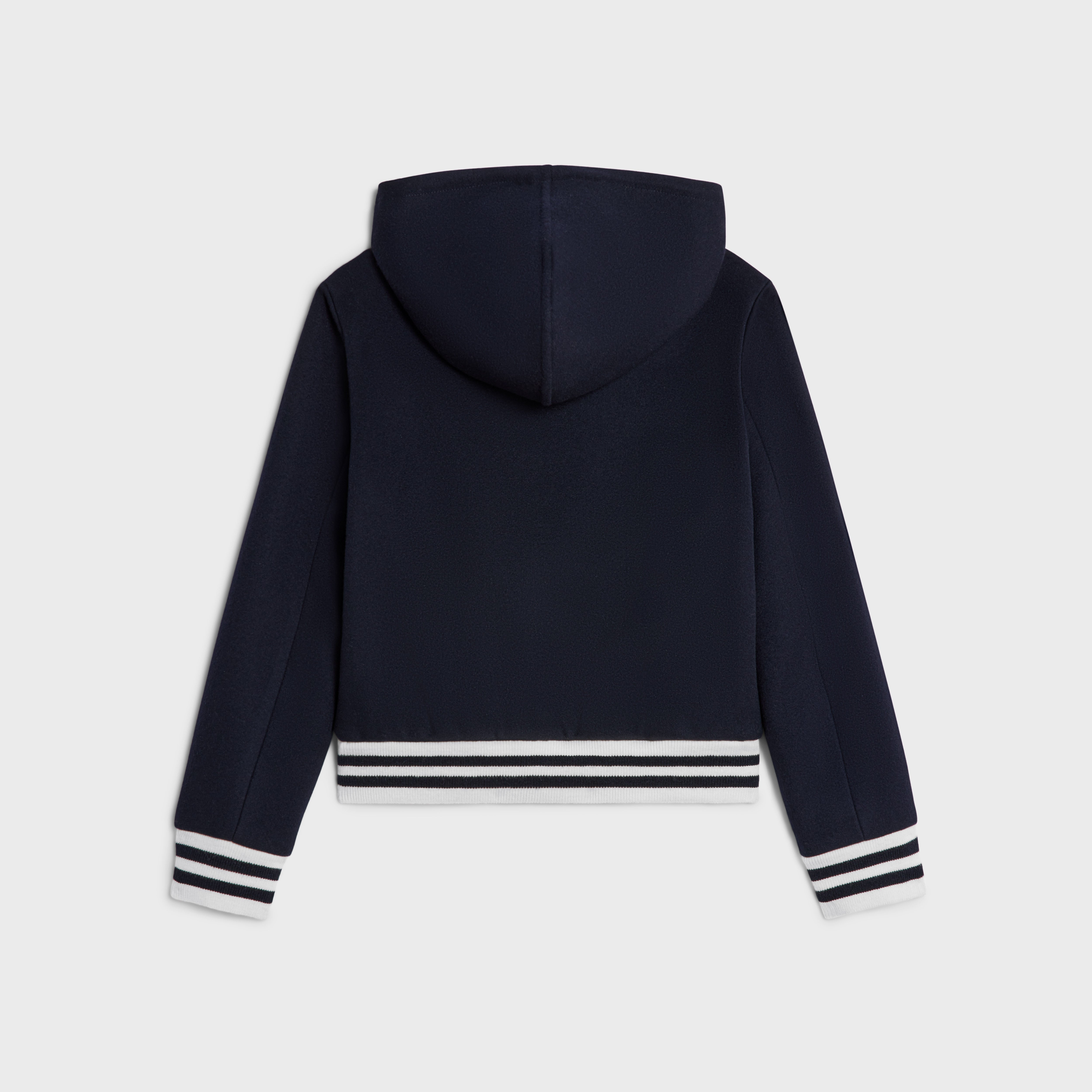 BLOUSON TRIOMPHE JACKET IN DOUBLE FACED CASHMERE - NAVY