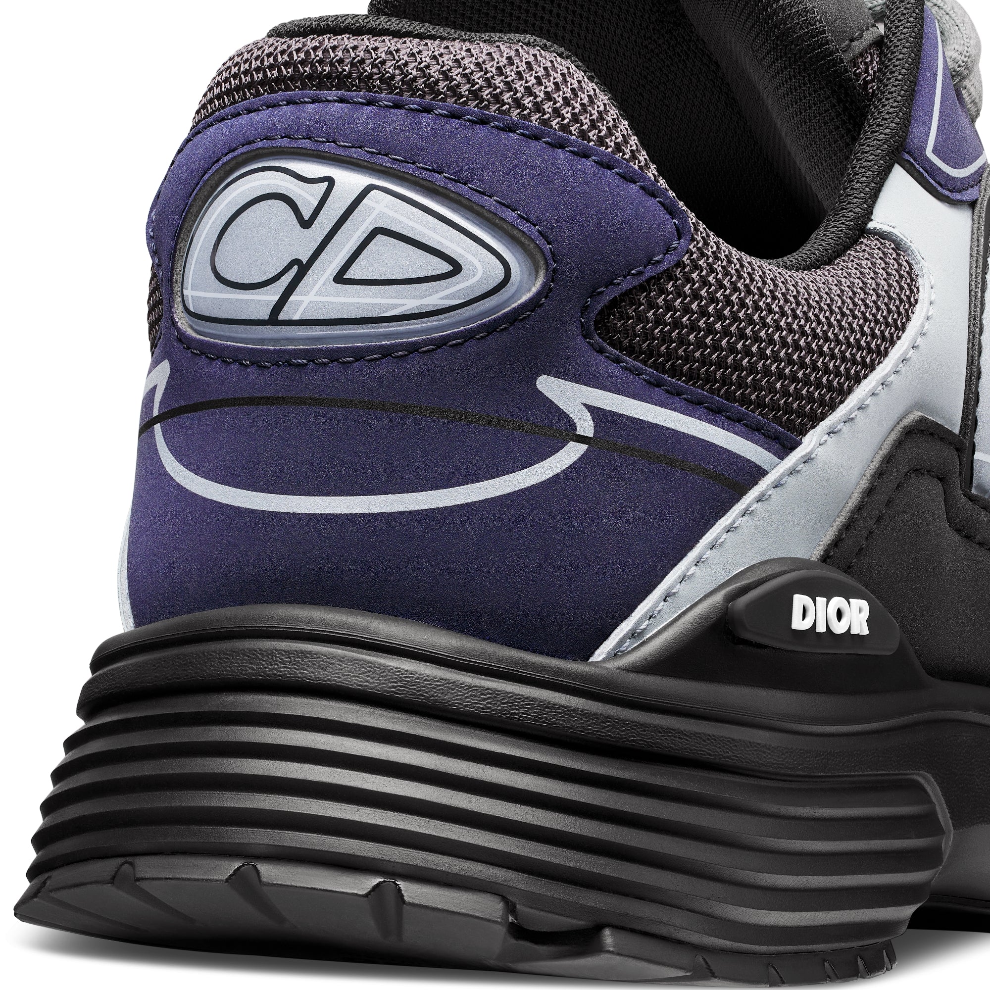 B30 Sneaker - Anthracite Gray Technical Mesh with Black, Blue and Dior Gray Technical Fabric