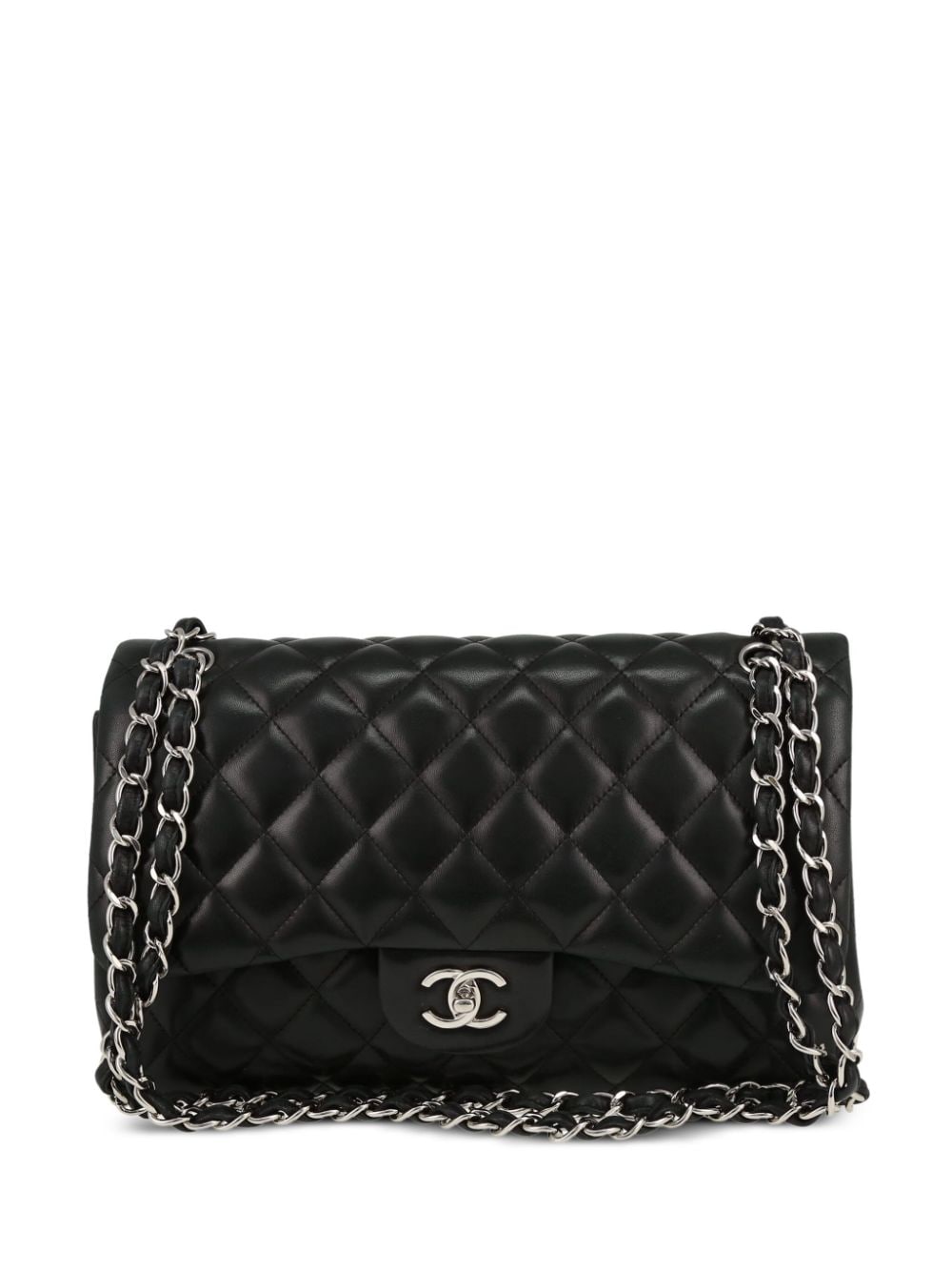Chanel Double Flap Shoulder Bag Black