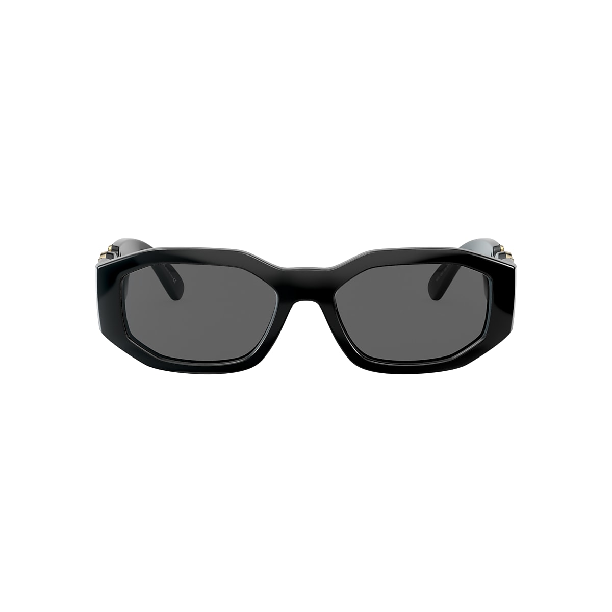 VERSACE VE4361 Biggie Black - Men Luxury Sunglasses, Dark Grey Lens