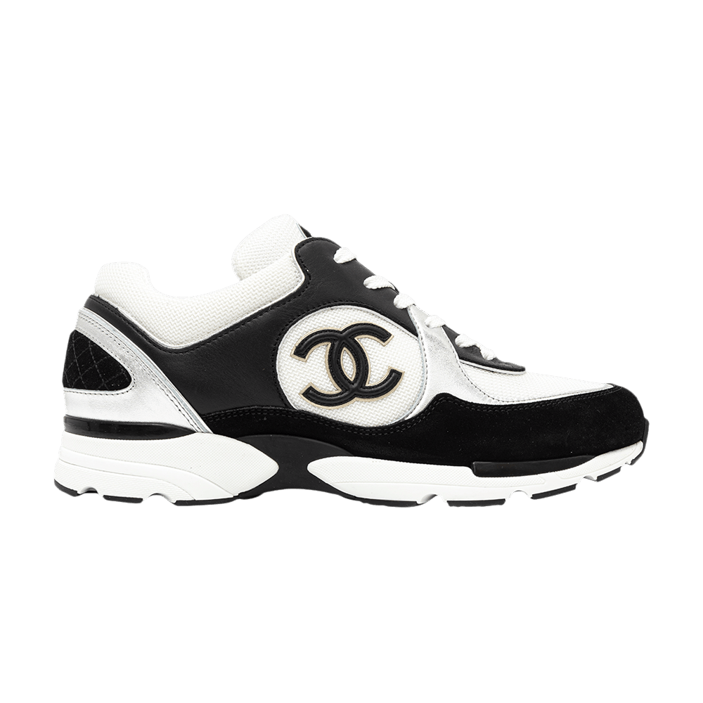 Chanel Logo Sneaker 'Black White'