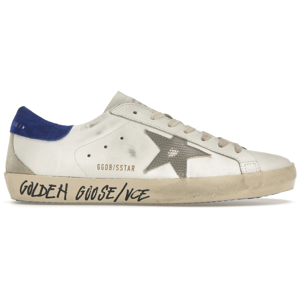 Golden Goose Super-Star White Snake Blue