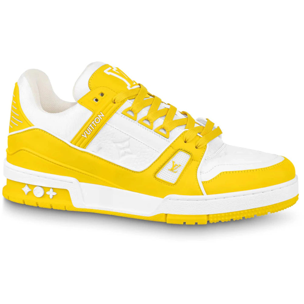 Louis Vuitton Trainer Yellow White Monogram