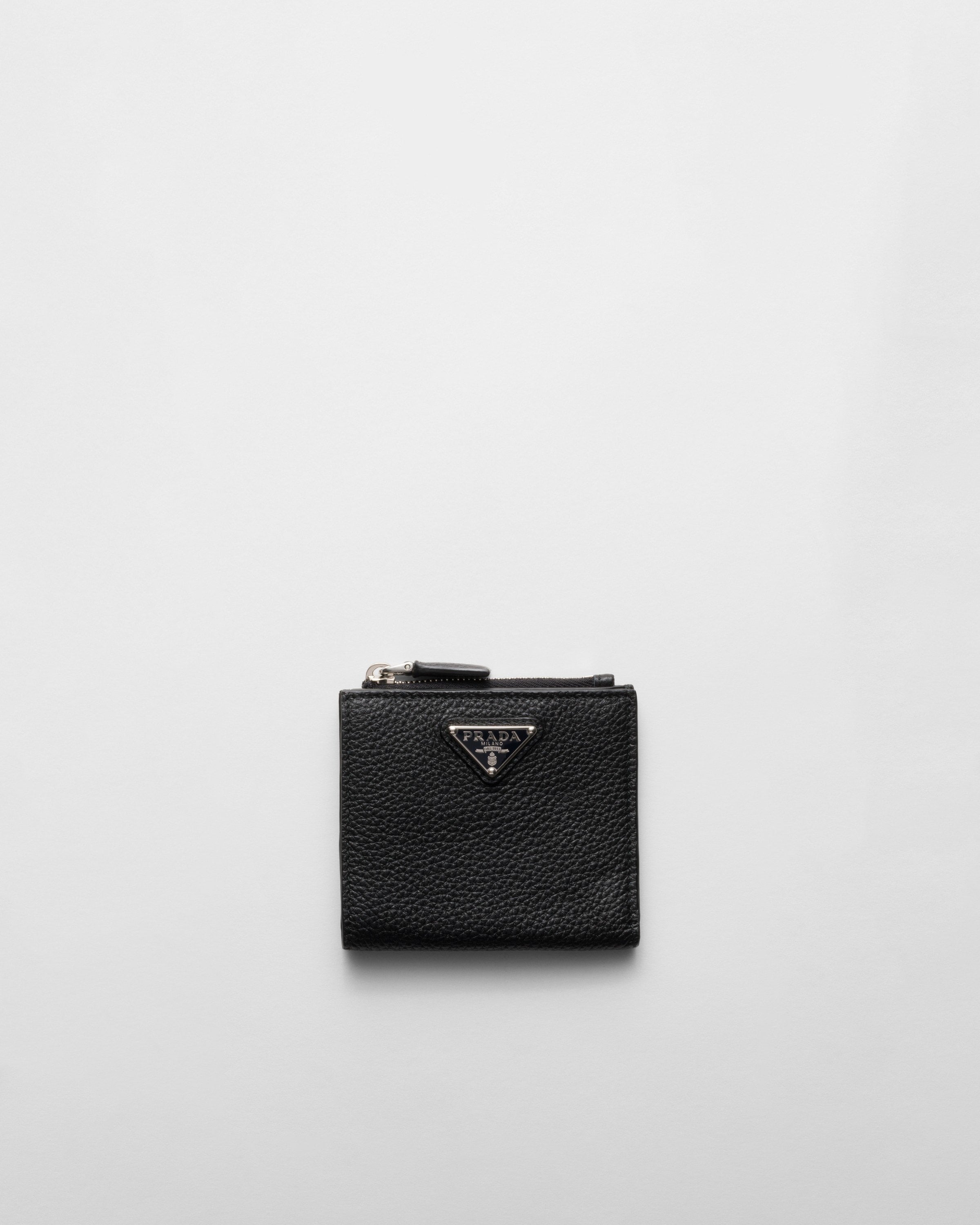 Small leather wallet Black