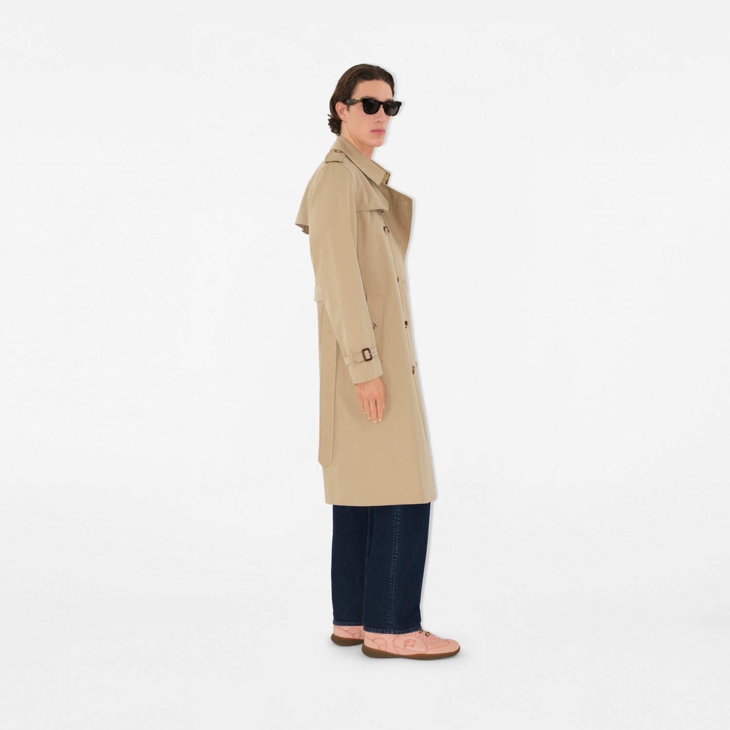 Long Kensington Heritage Trench Coat - Honey