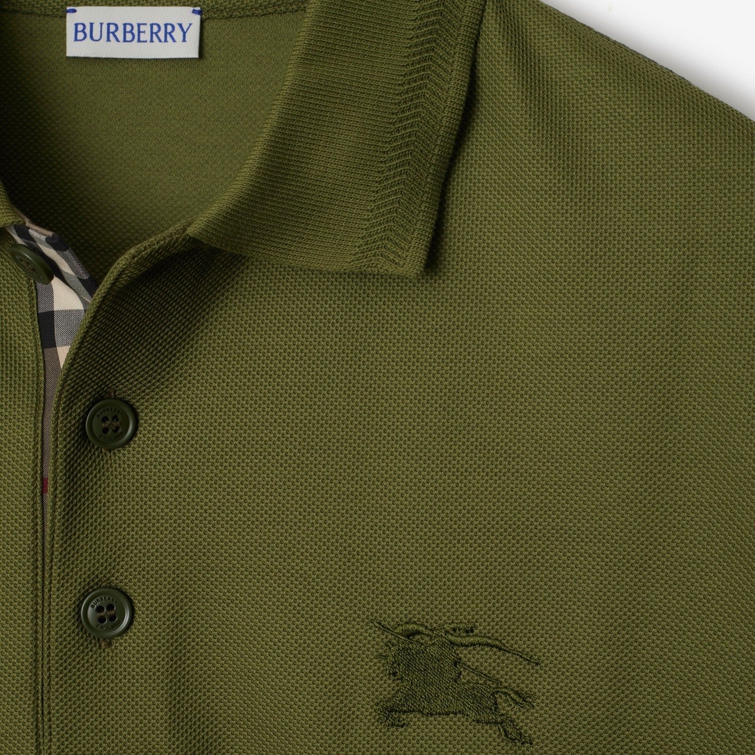 Cotton Polo Shirt - Olive