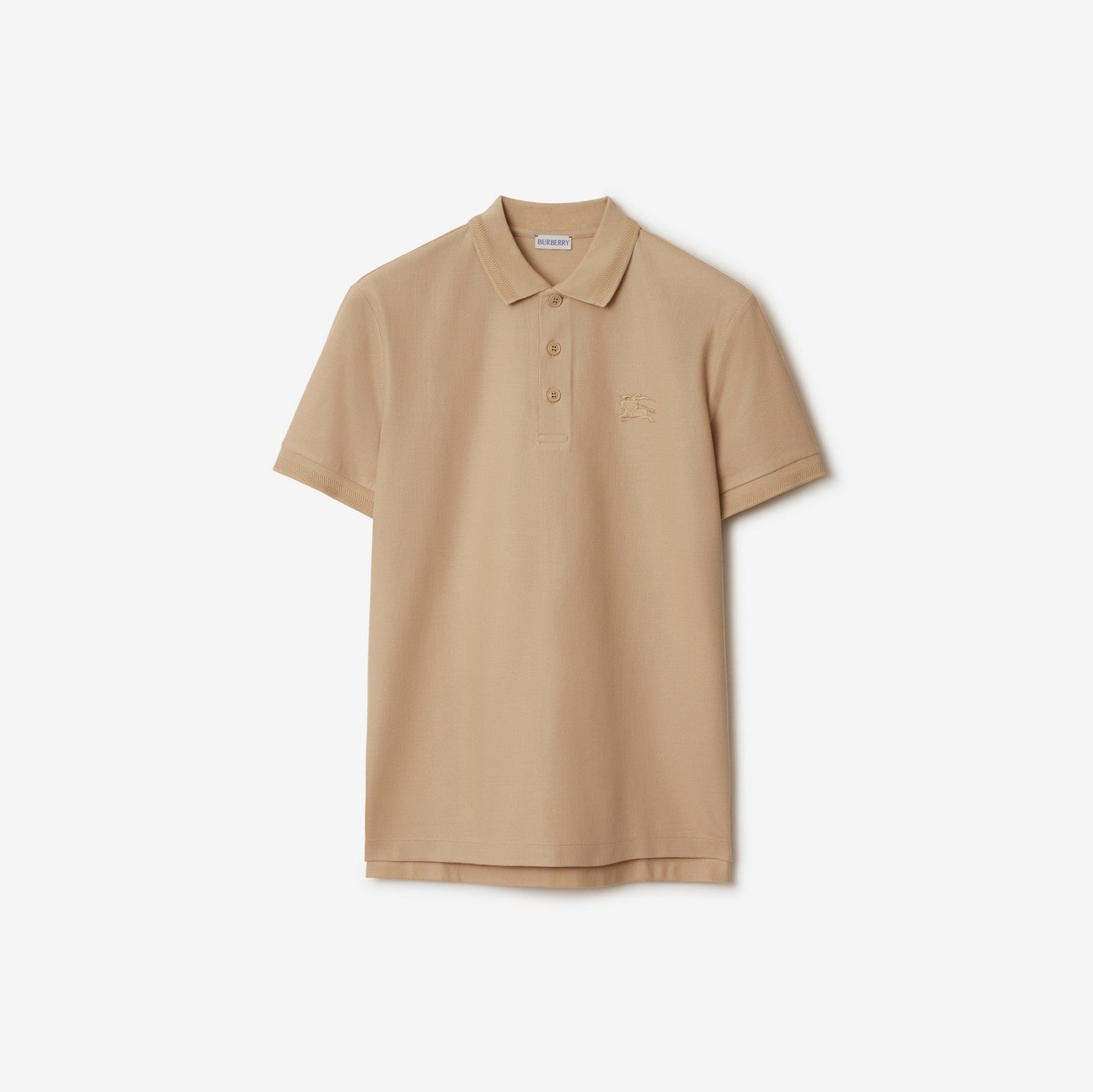 Cotton Polo Shirt - Soft fawn