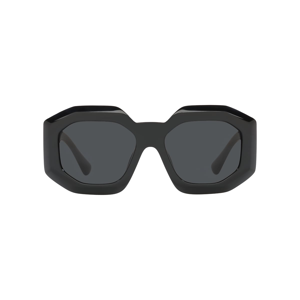 VERSACE VE4424U Black - Women Luxury Sunglasses, Dark Grey Lens
