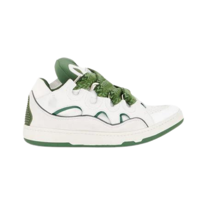 Lanvin Curb Leather White/Green