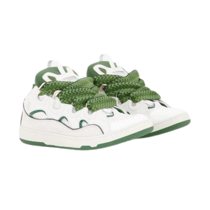 Lanvin Curb Leather White/Green