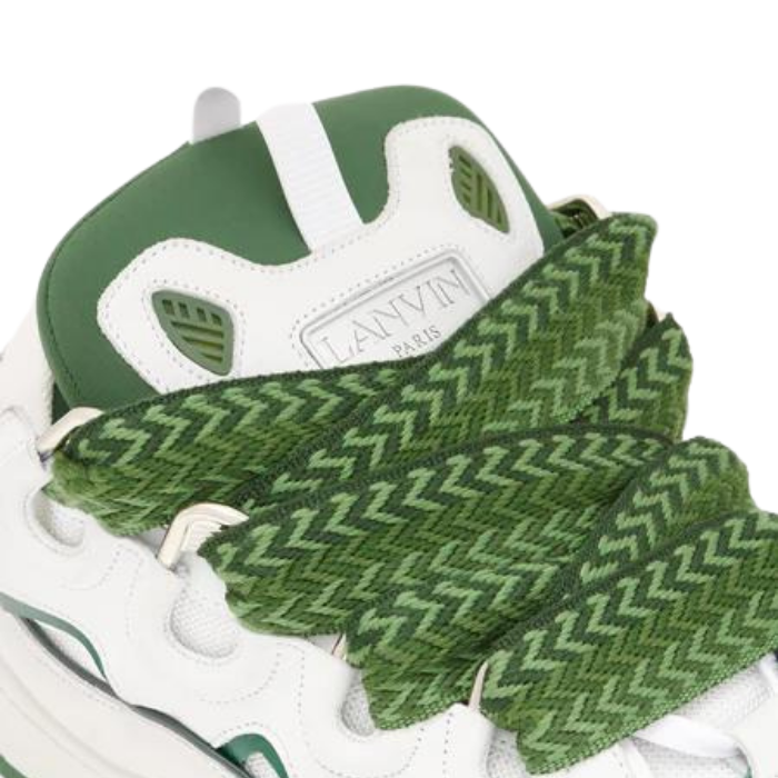 Lanvin Curb Leather White/Green