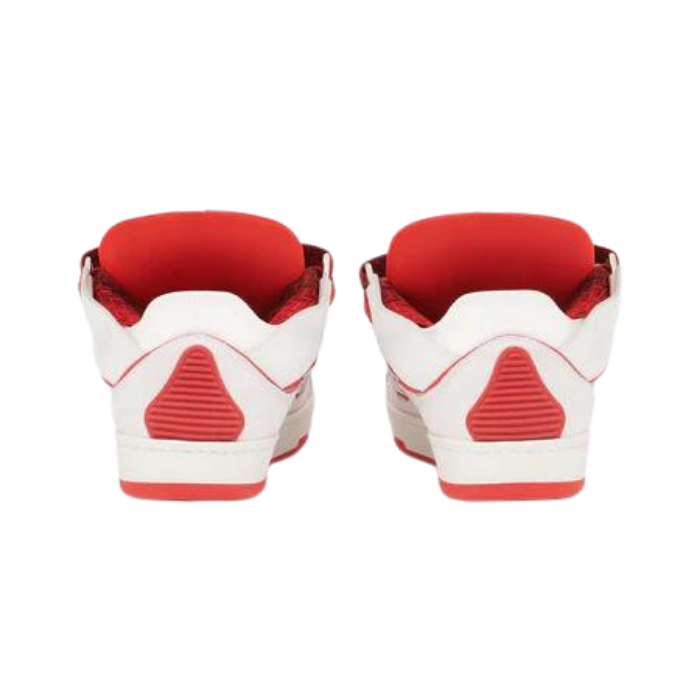 Lanvin Curb Leather White/Red