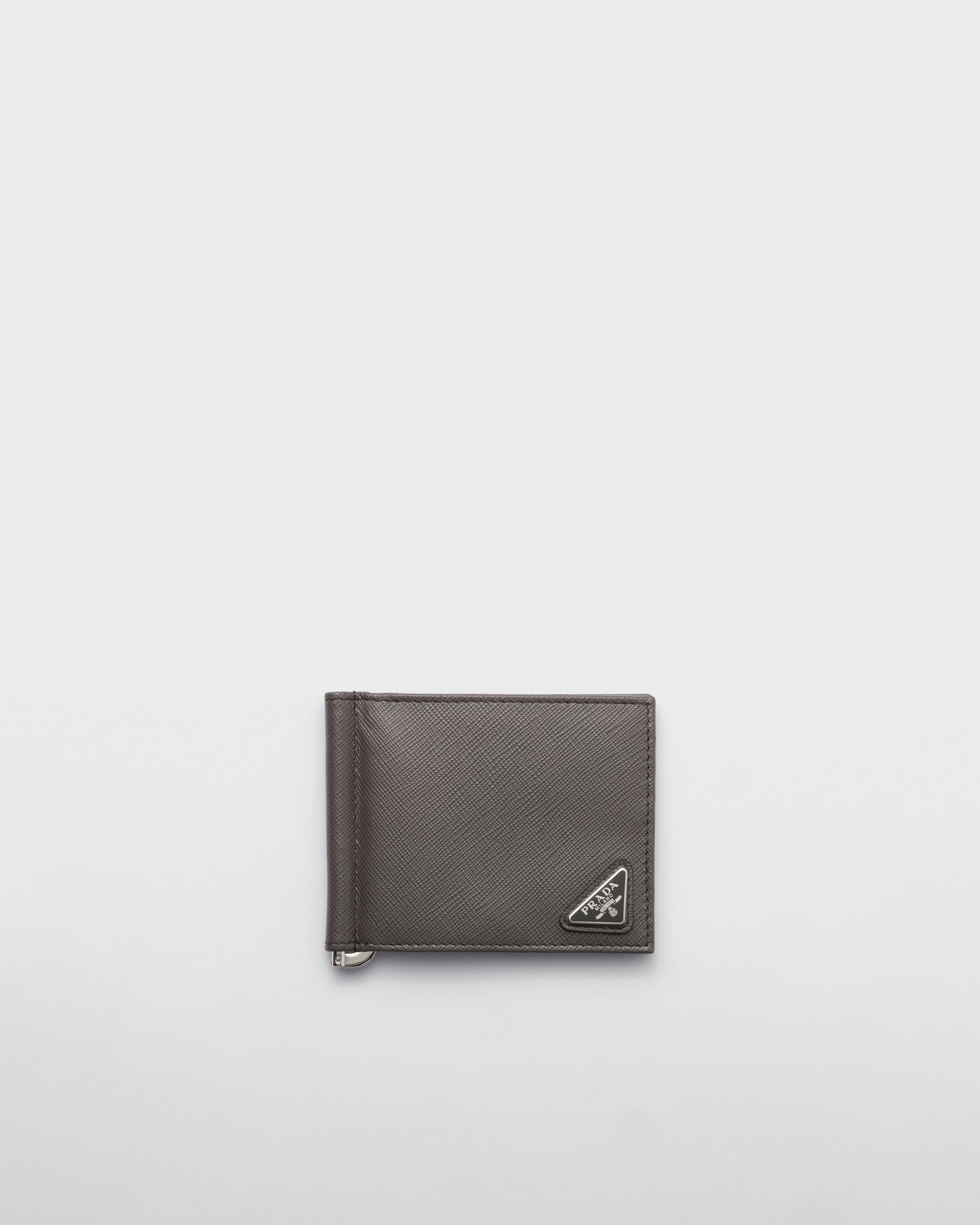 Saffiano Leather Wallet Smoky Gray