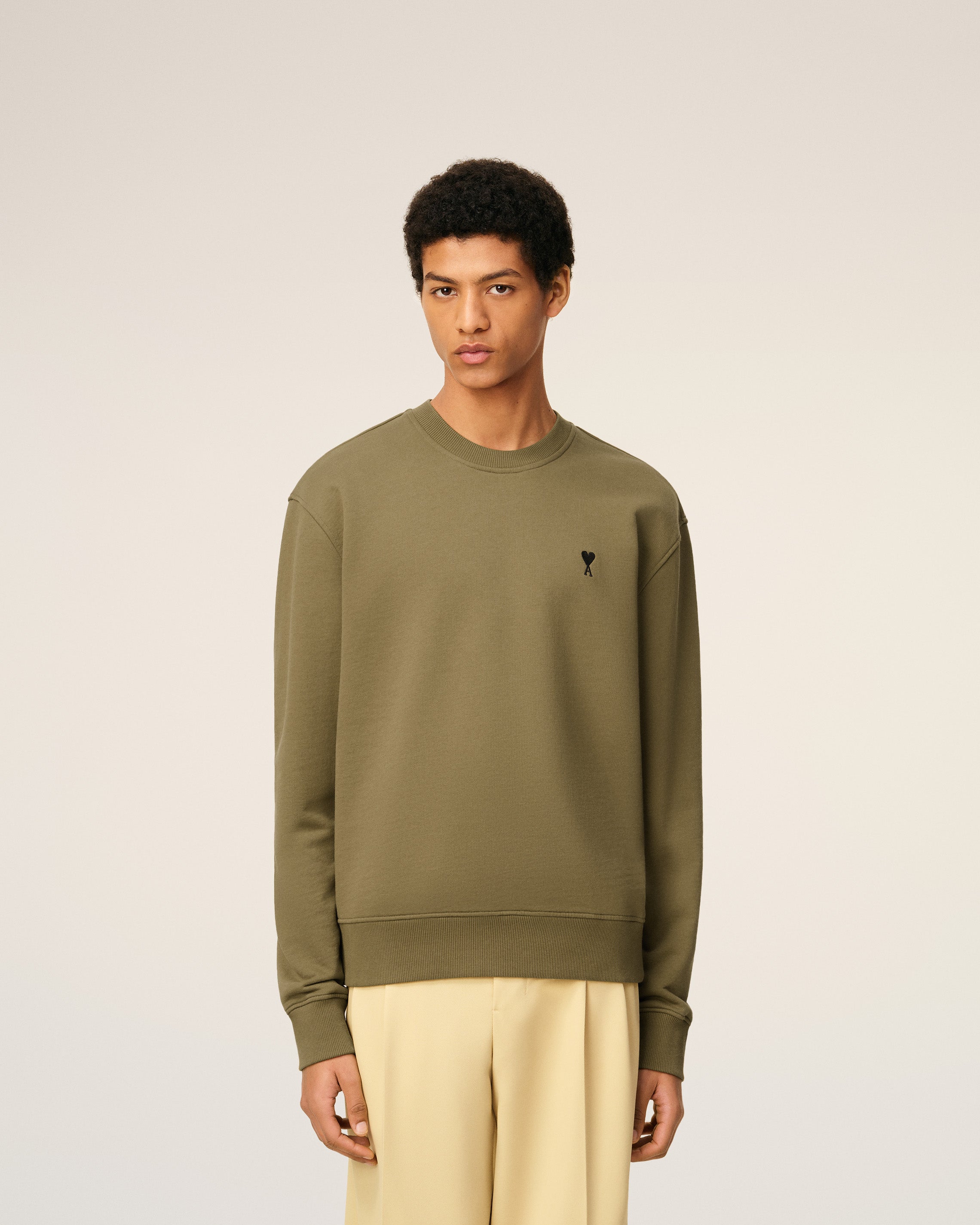 Green Cotton Ami De Coeur Sweatshirt BRONZE