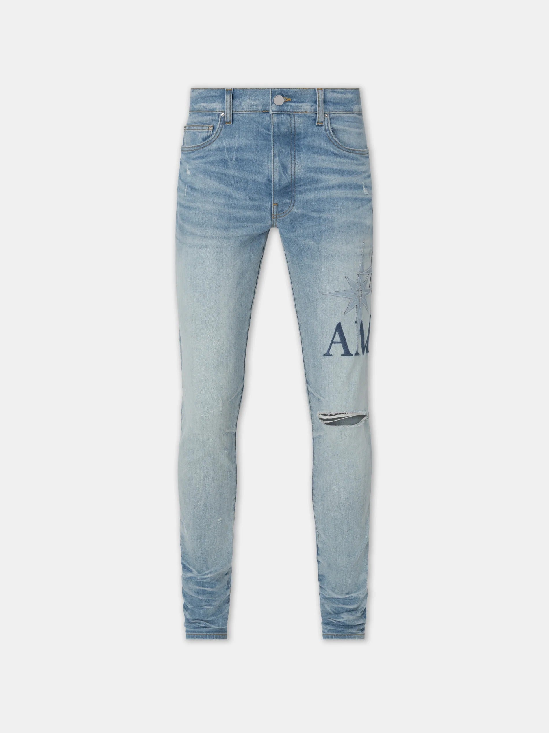 STARBURST APPLIQUE SKINNY JEAN PERFECT INDIGO