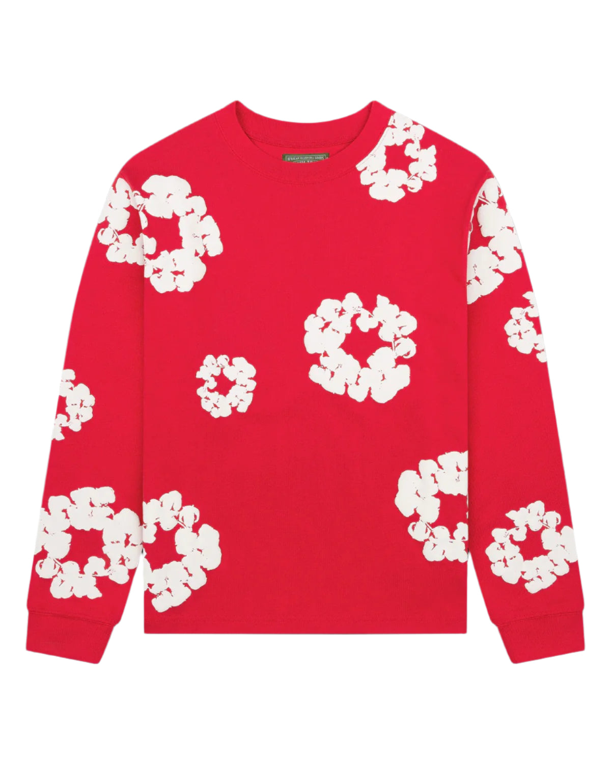 Cotton Wreath Long Sleeve Red Red