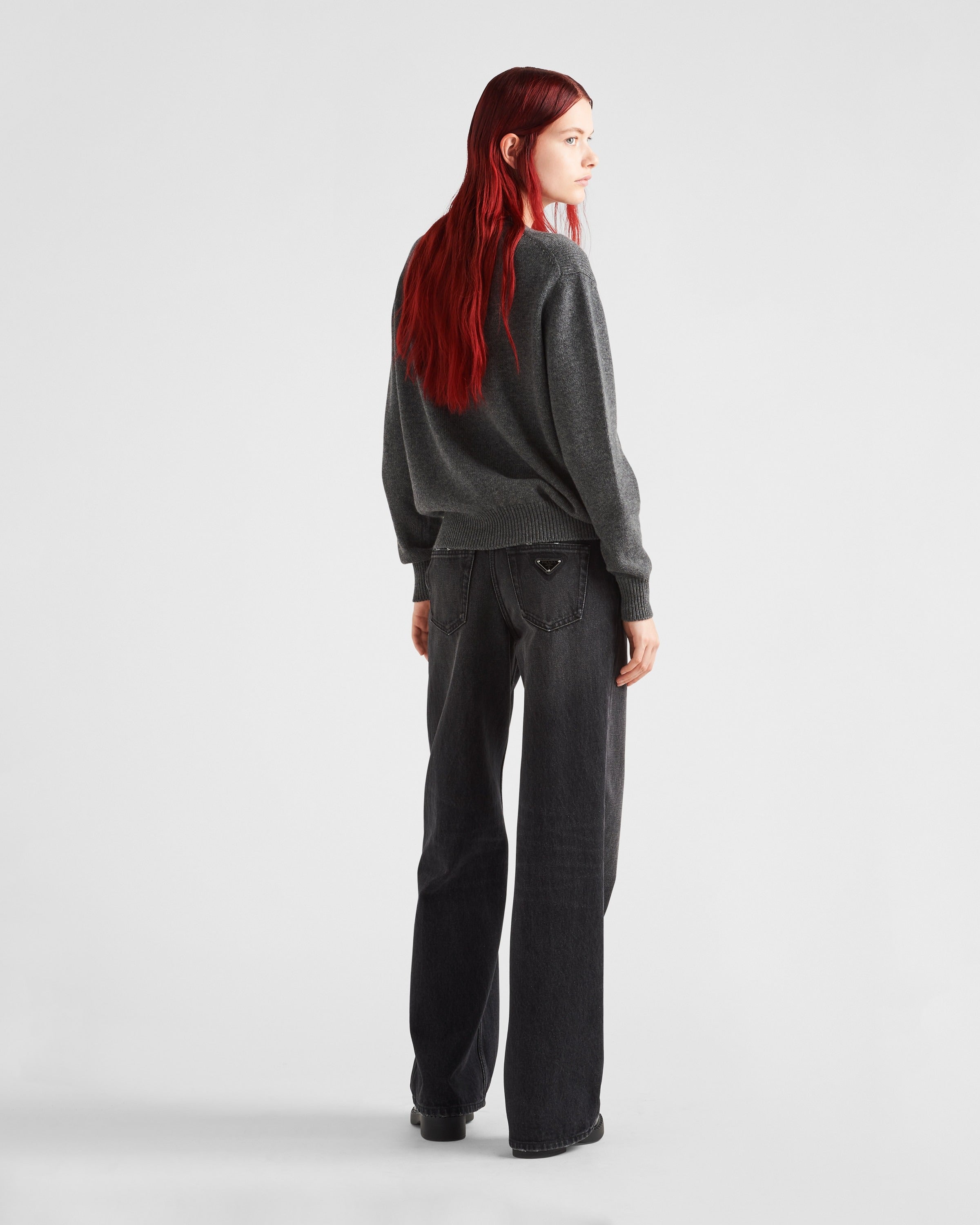 Cashmere crew-neck sweater Slate Gray