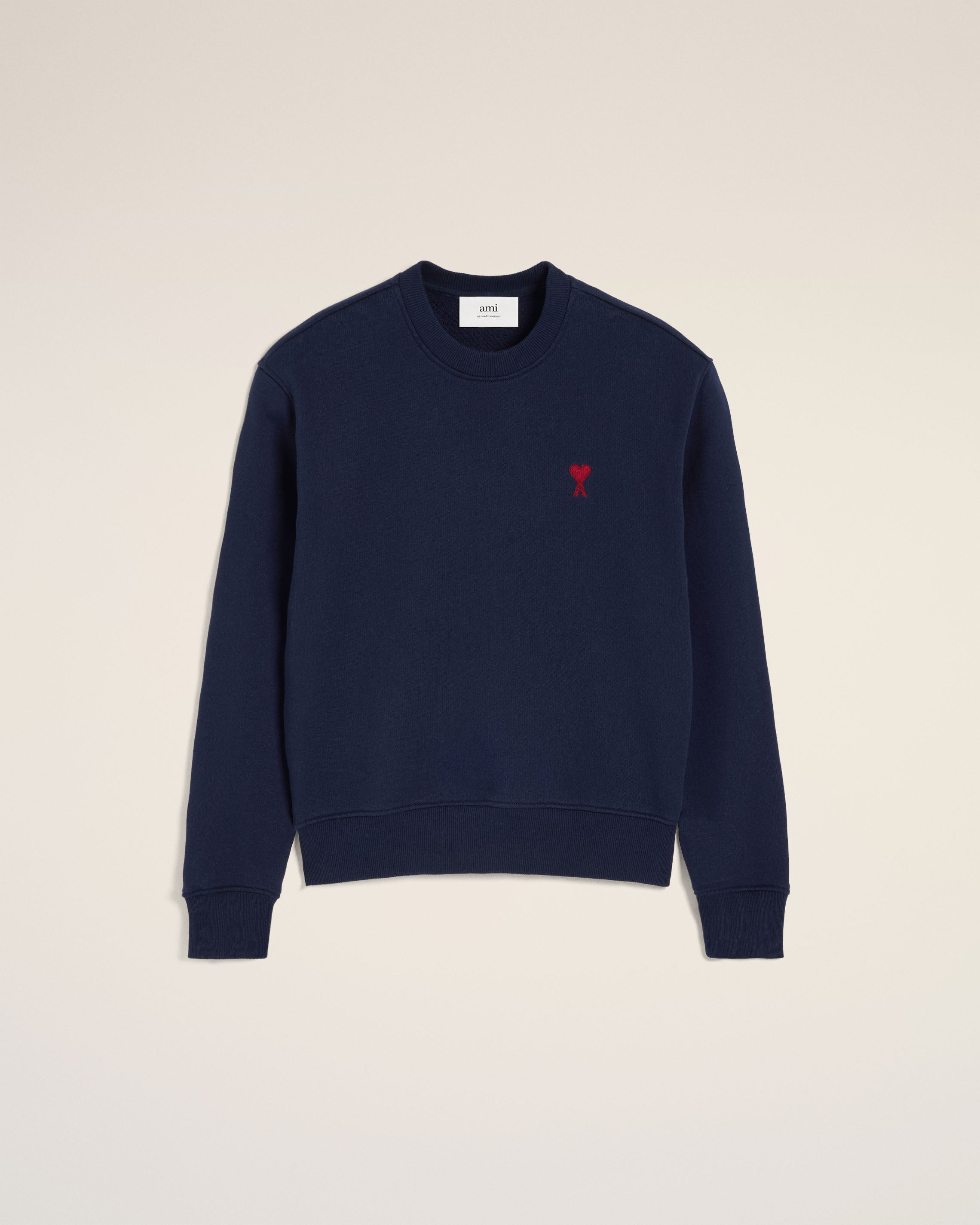 NAVY COTTON AMI DE COEUR SWEATSHIRT NIGHT BLUE