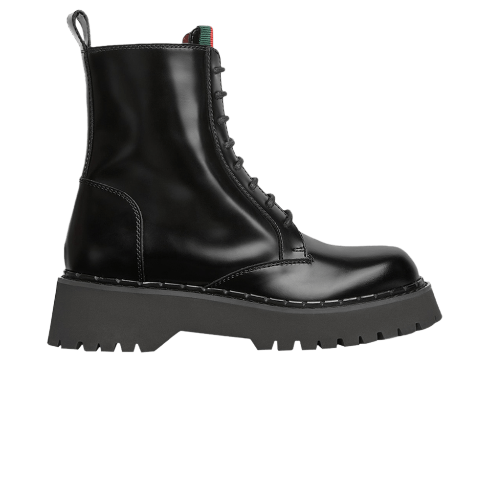 Gucci Wmns Web Ankle Boot 'Black'