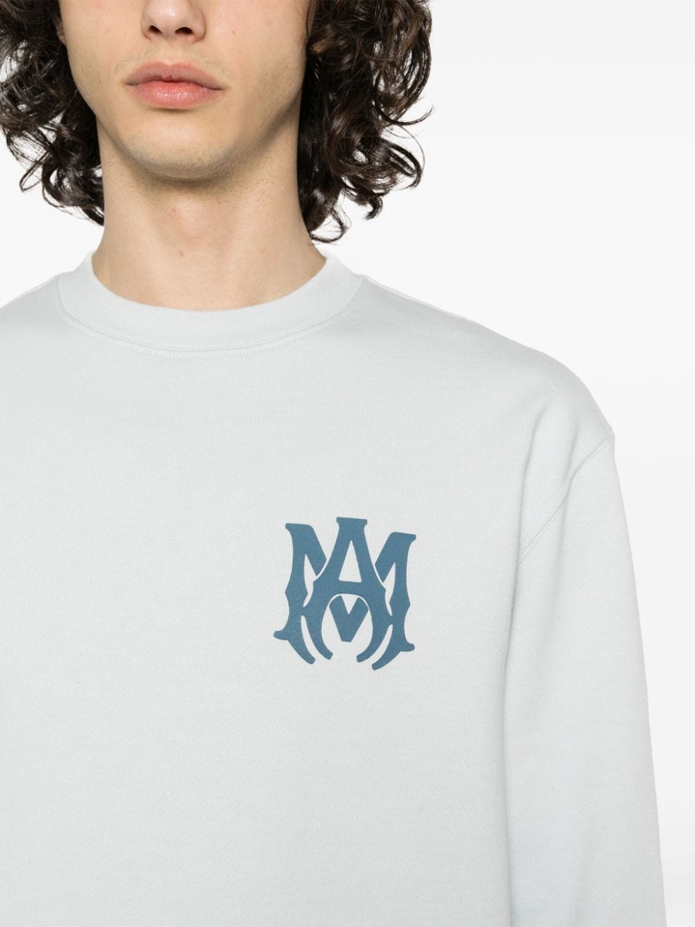 Logo-stamp cotton sweatshirt