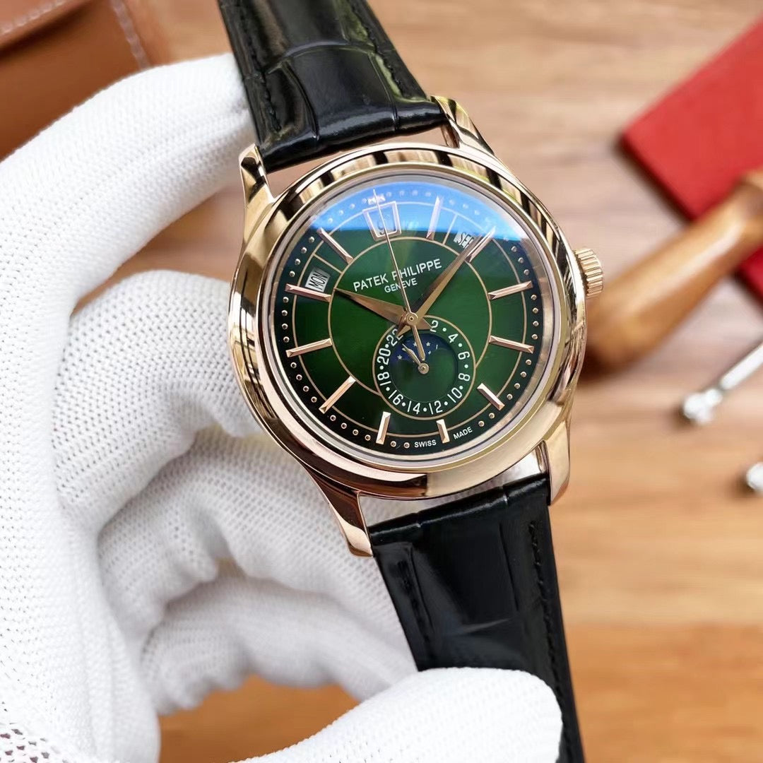 Patek Philippe Complications 40mm Green Dial Gold