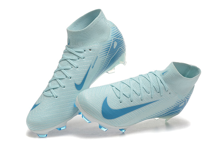 Nike AIR Zoom Mercurial Superfly 10 Elite High-Top Light Blue