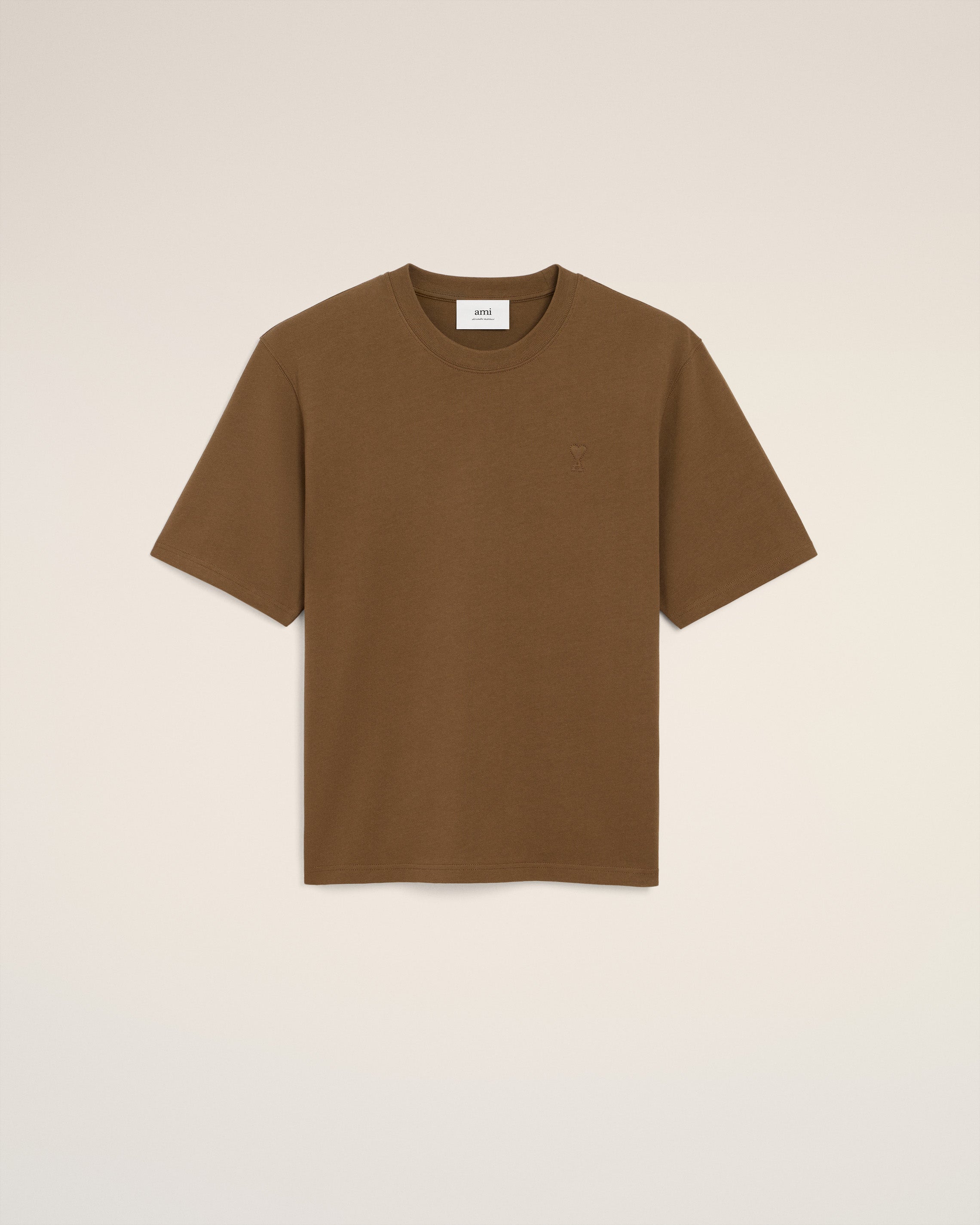 Brown Cotton Ami De Coeur T-shirt HAZELNUT
