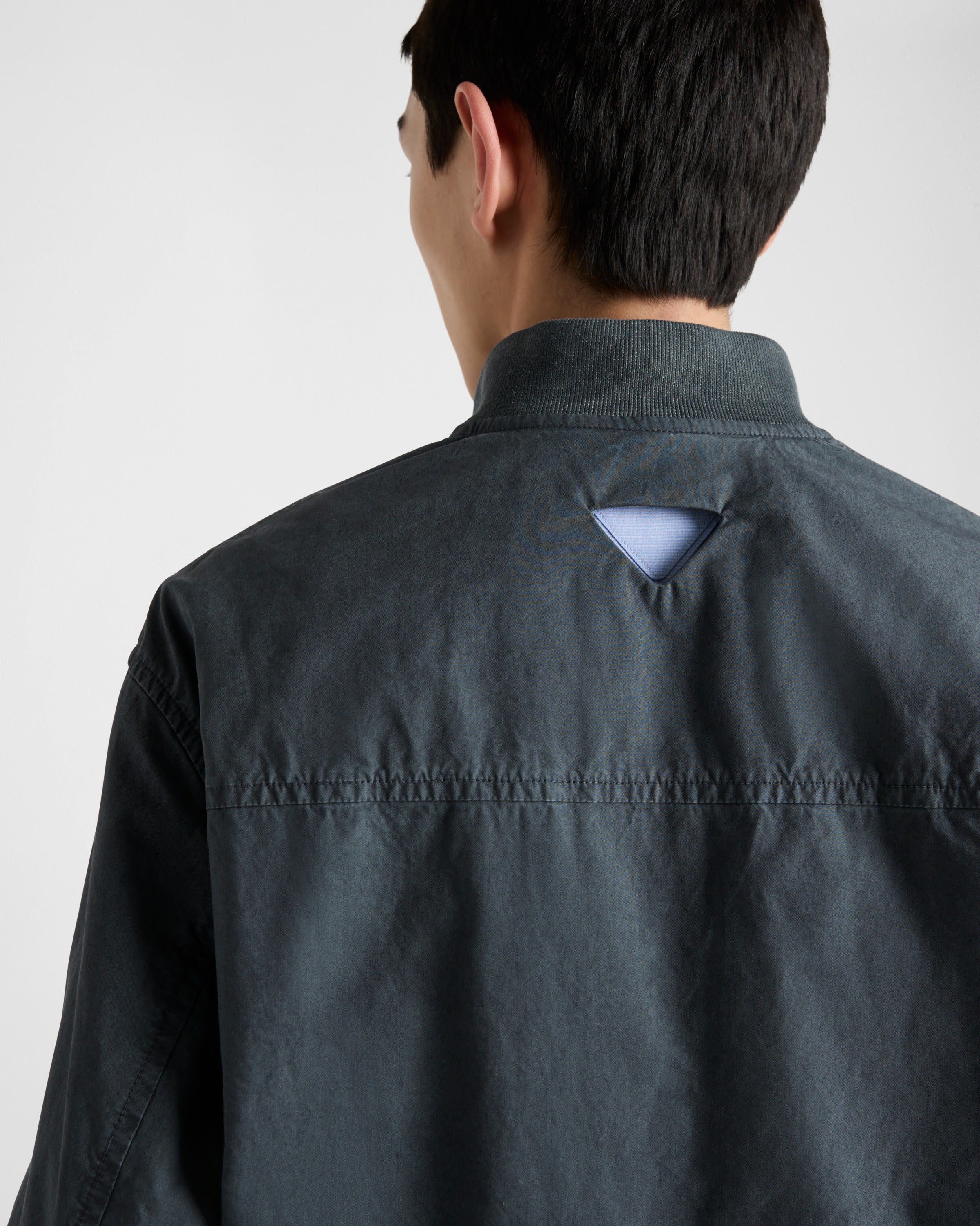Cotton blouson jacket Lead Gray