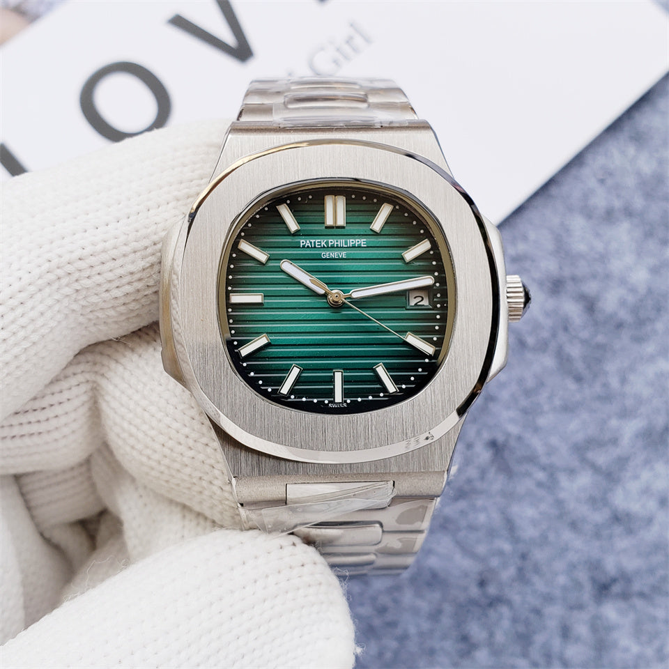 Patek Philippe Nautilus 40mm Dark Green Dial Silver