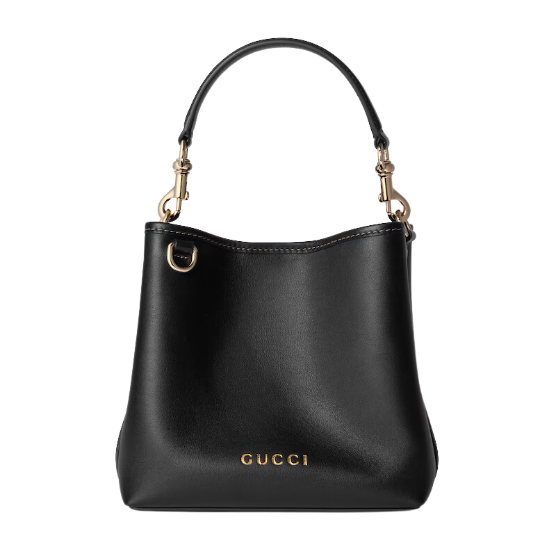 Gucci Mini Bucket Bag Black Leather