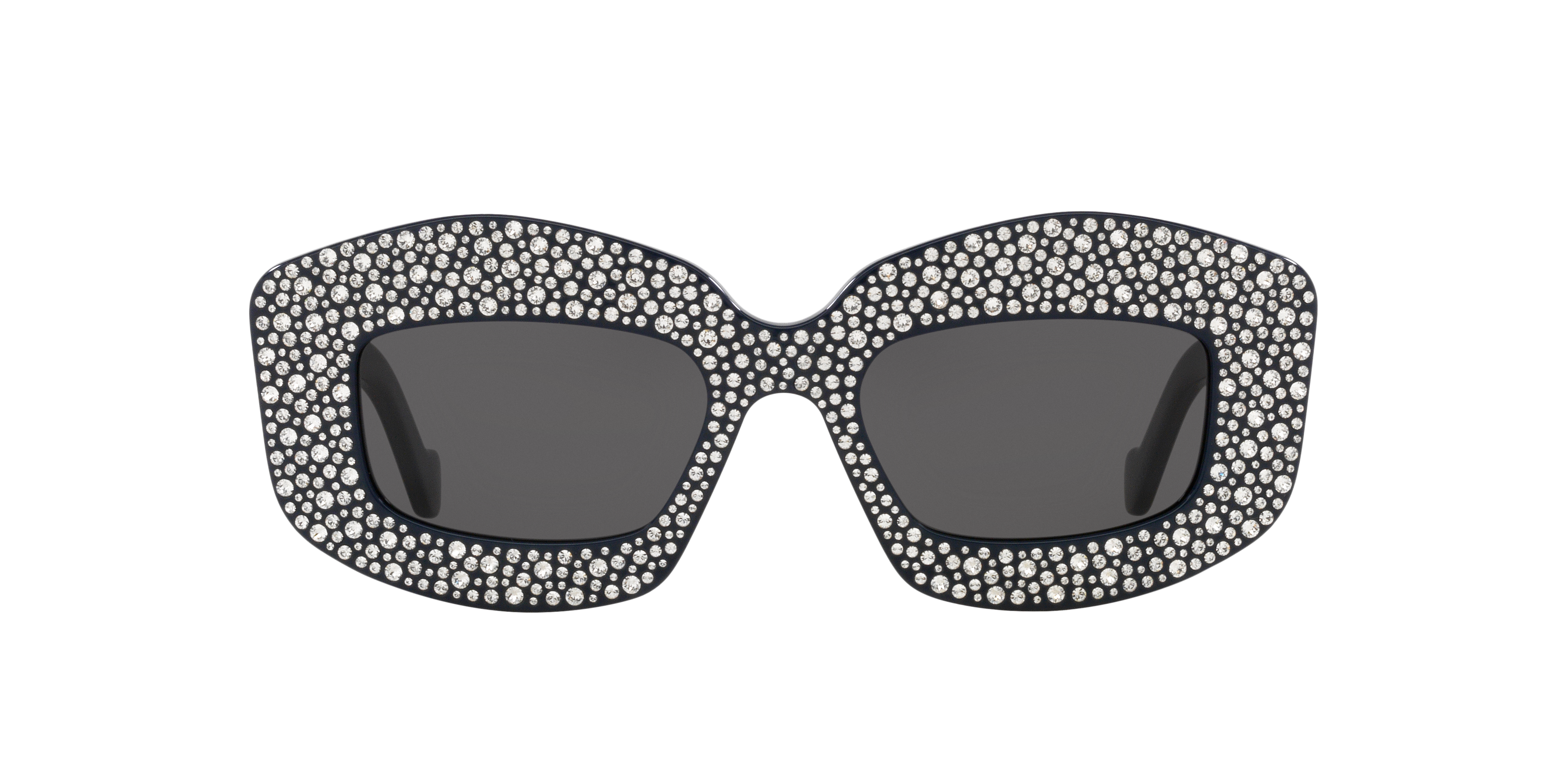 LOEWE Anagram Lw4114Is Blue Shiny - Women Sunglasses, Grey Lens