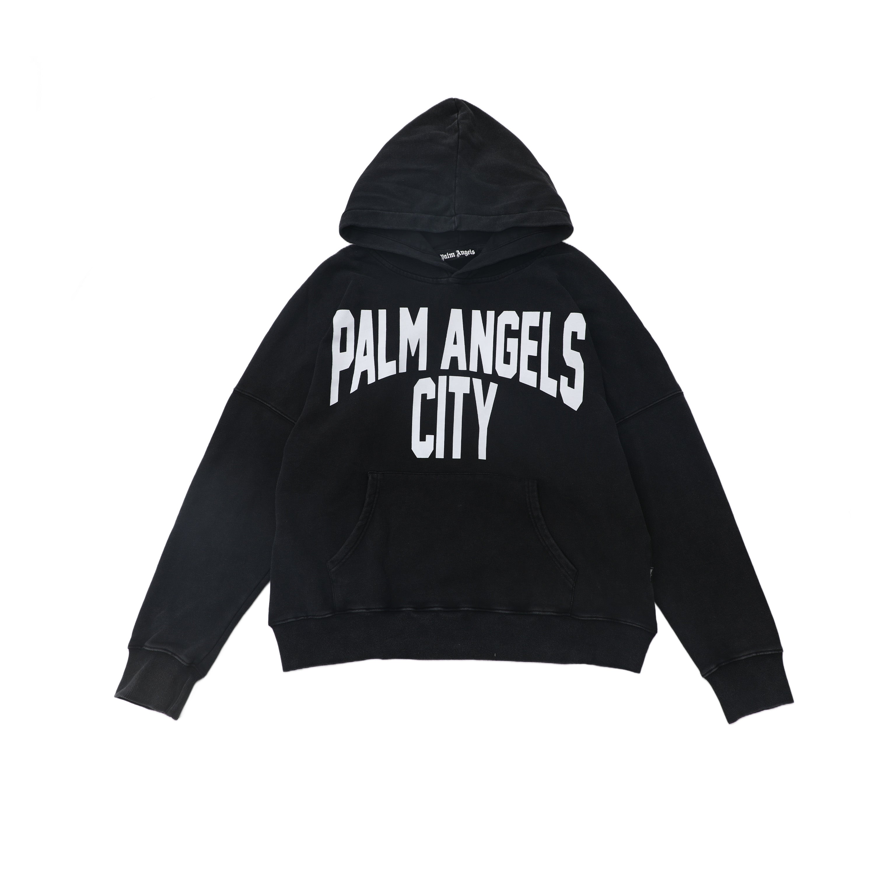 Palm Angels Hoodie White Logo