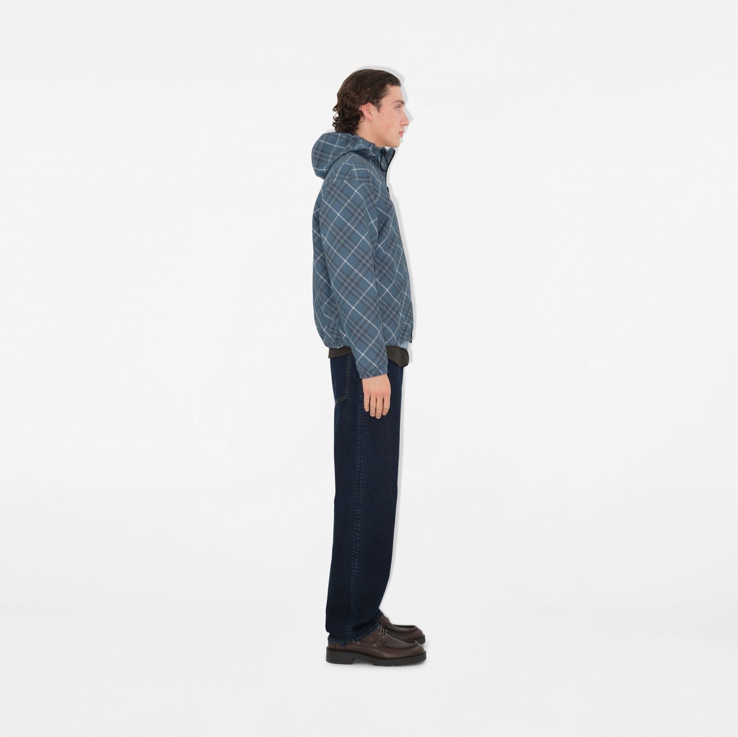 Reversible Check Jacket - Pewter