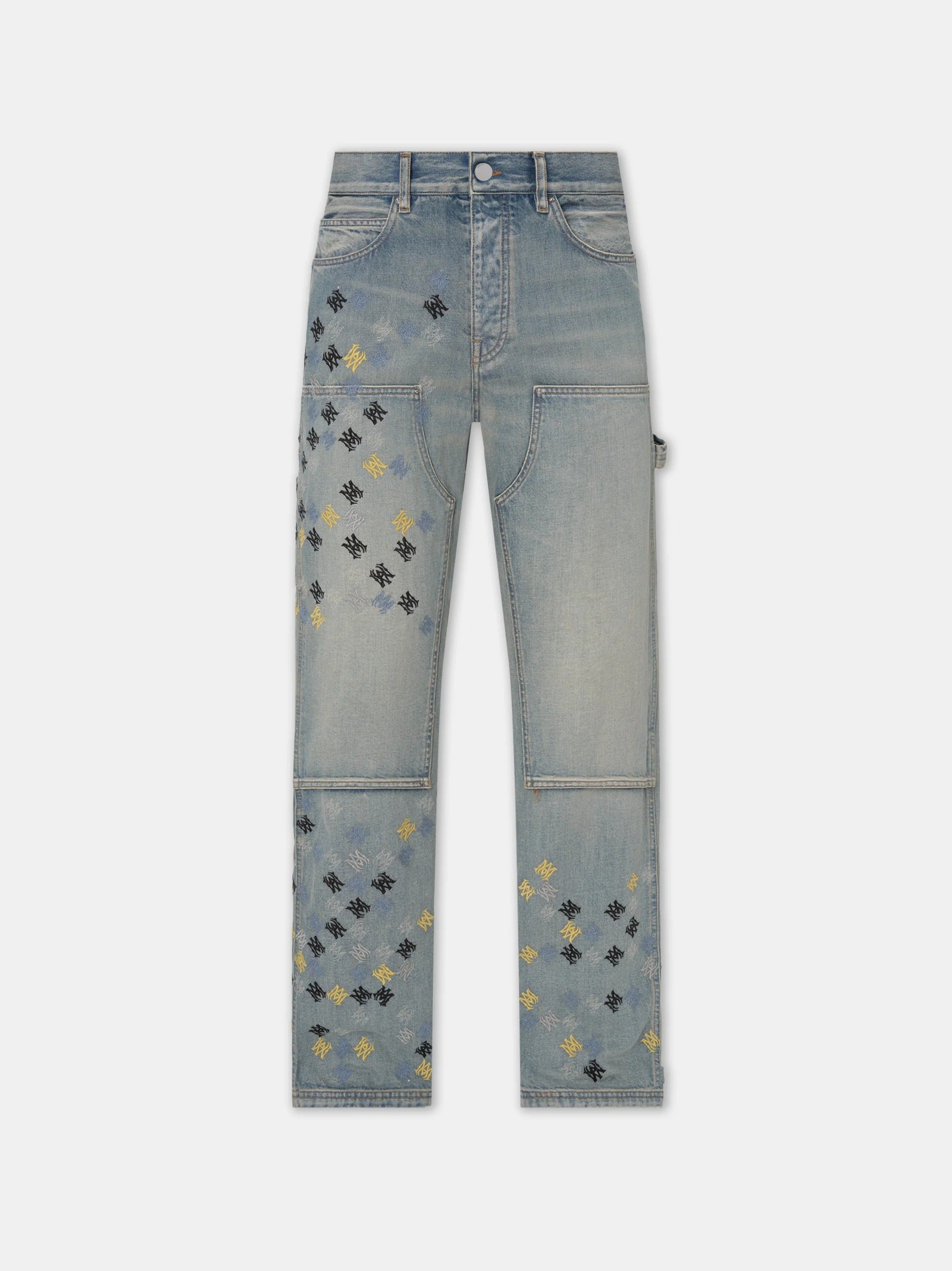 MA QUAD EMBROIDERED CARPENTER Antique Indigo