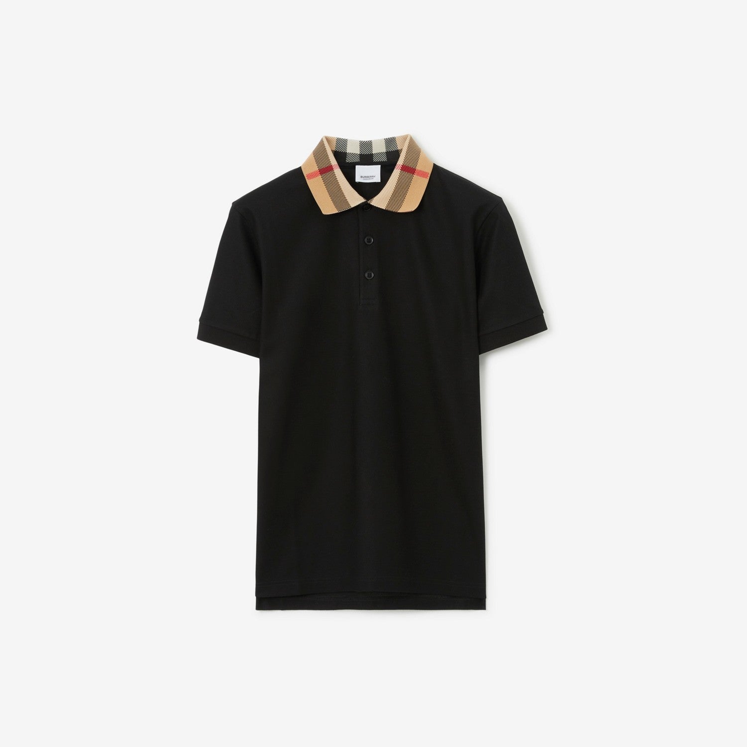 Cotton Polo Shirt - Black