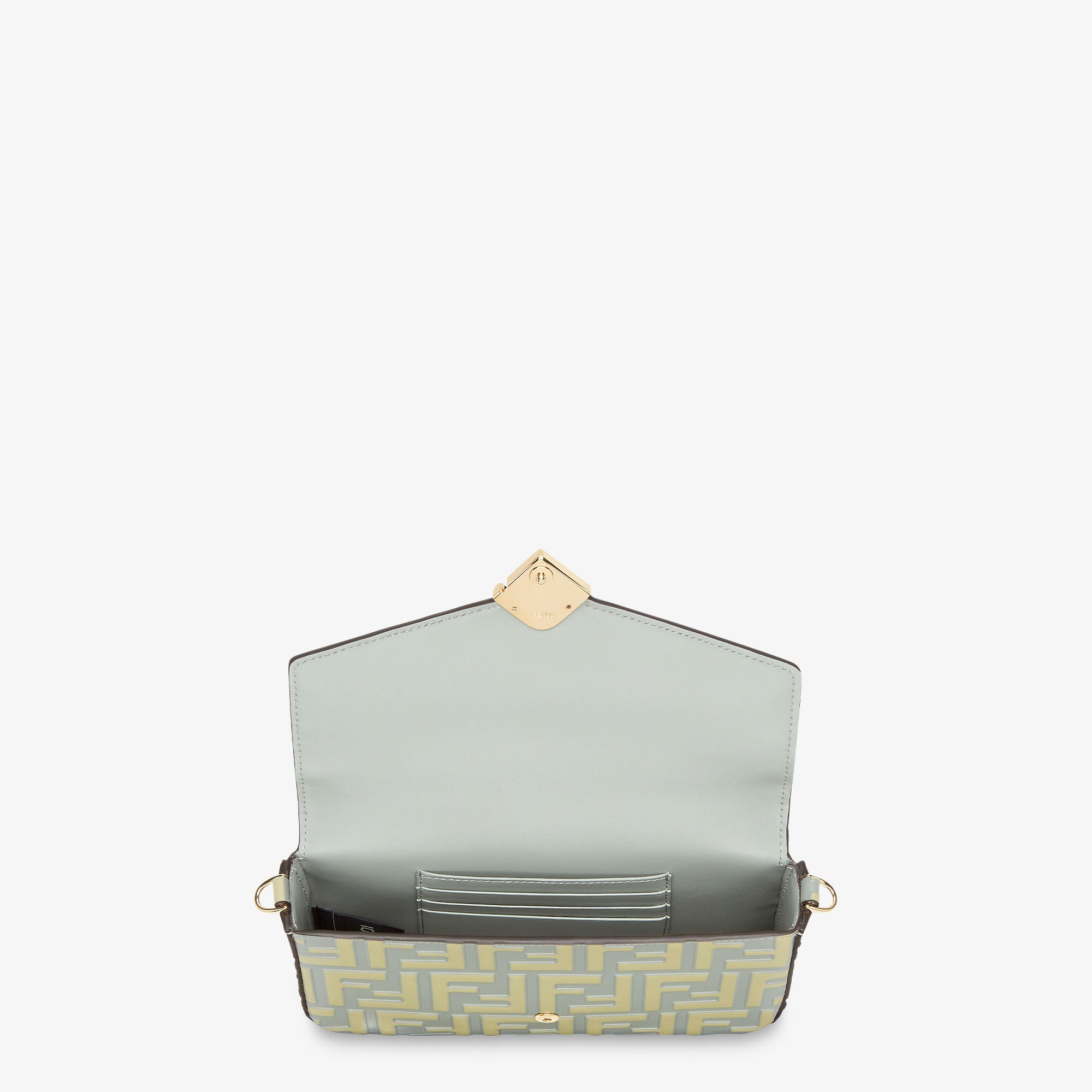 FF Diamonds Wallet On Chain Green leather wallet