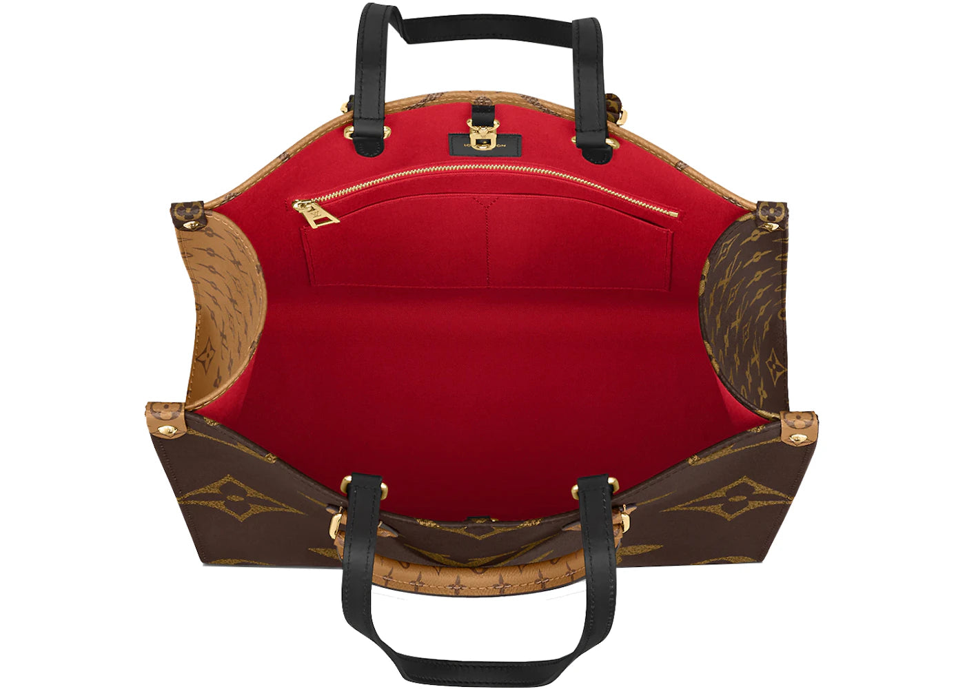 Louis Vuitton Onthego Monogram Giant Reverse MM Brown