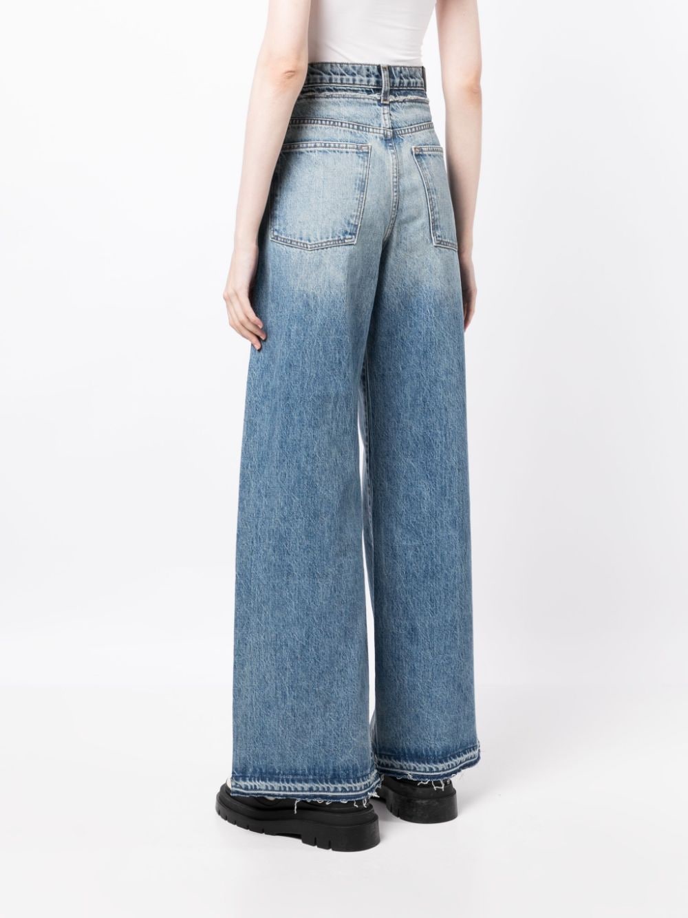 High-rise wide-leg jeans