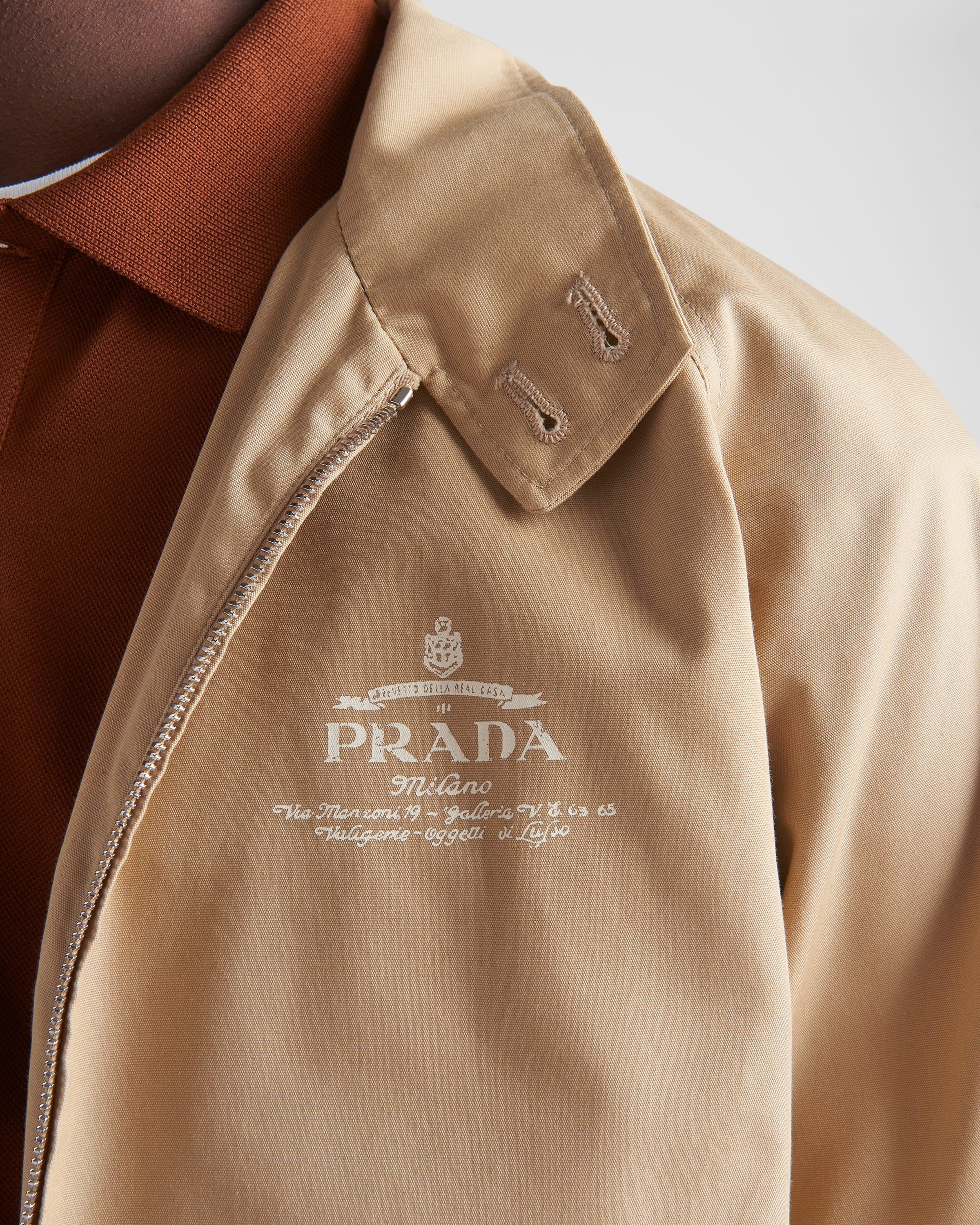 Cotton blend jacket Desert Beige