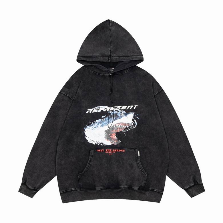 Represent  Only The Strong Survive Shark Hoodie