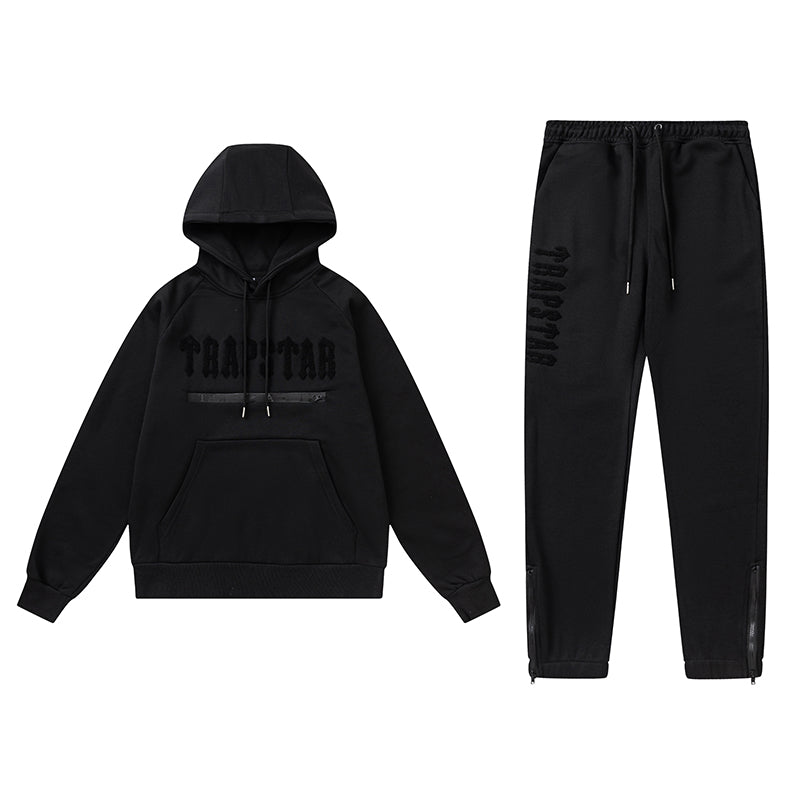 Trapstar Full Black 'It's a Secret' Tracksuit